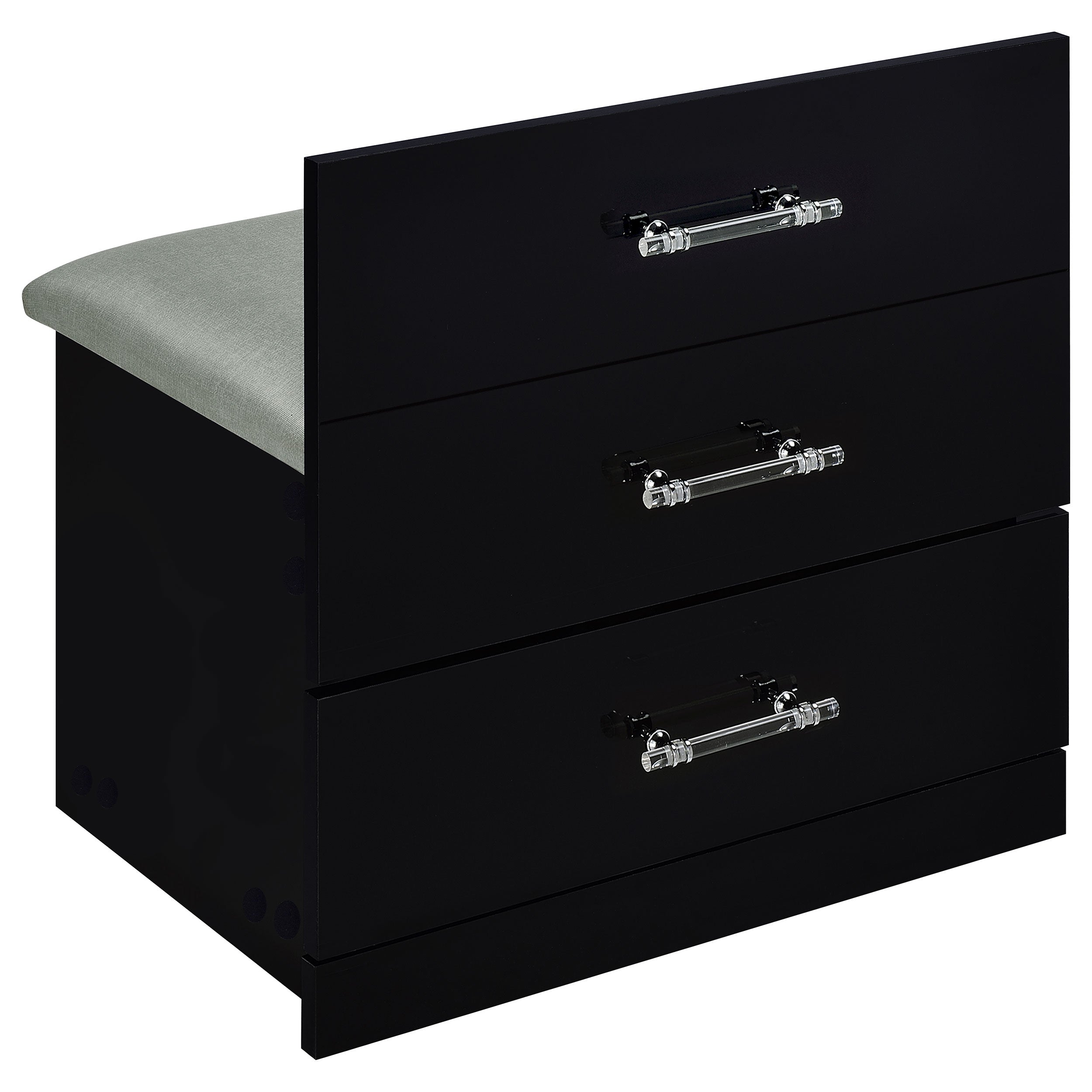 Danbury Makeup Vanity Table with LED Mirror and Stool - Ideal Furniture (Fresno,CA)