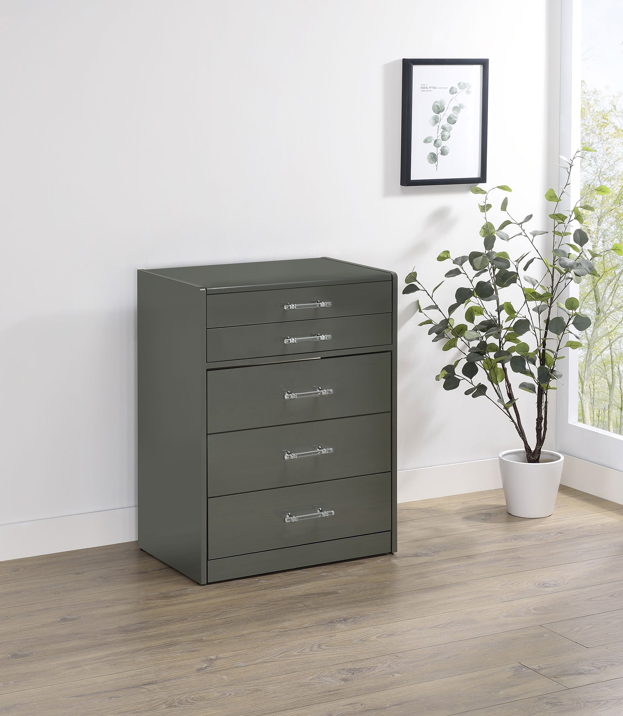Danbury Makeup Vanity Table with LED Mirror and Stool - Ideal Furniture (Fresno,CA)