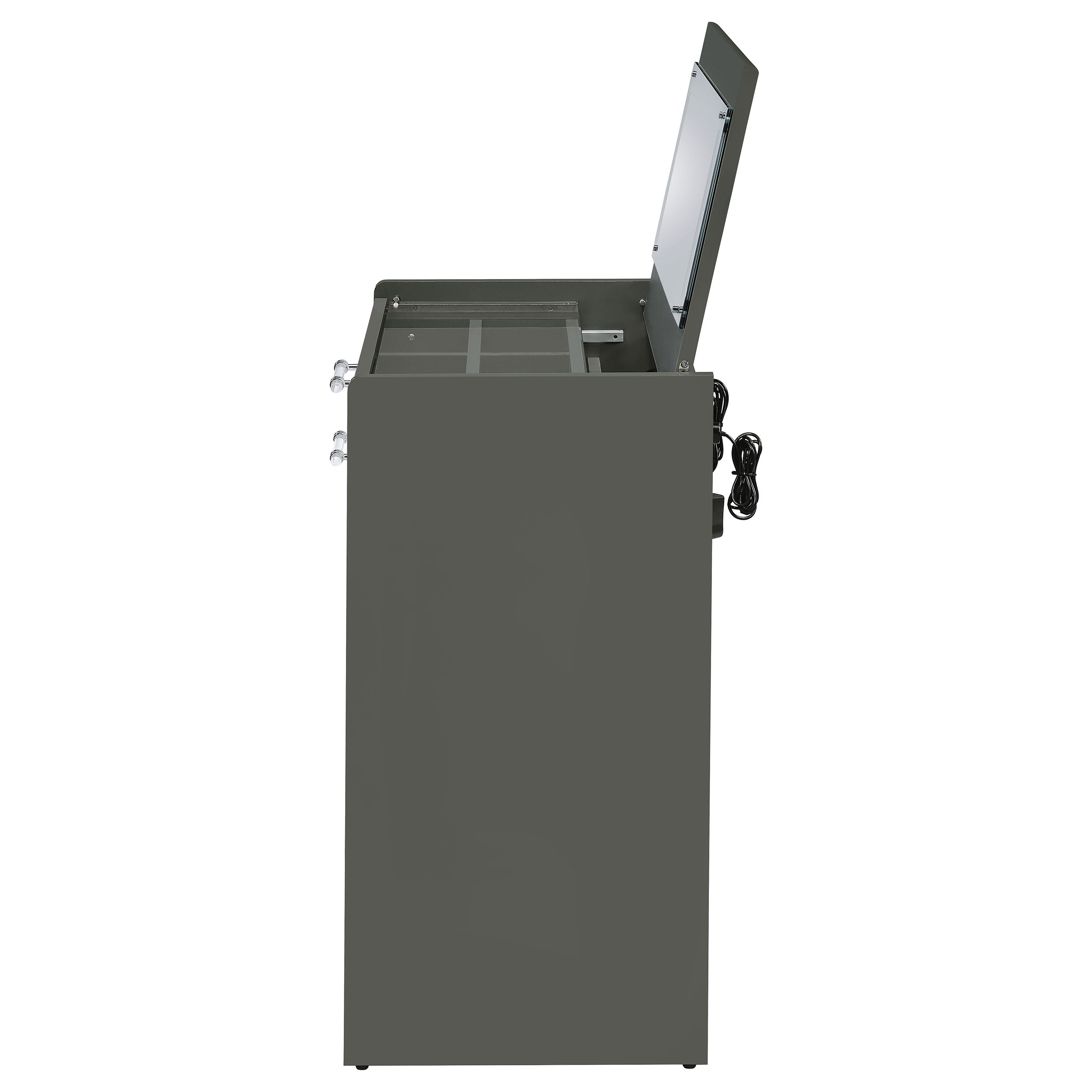 Danbury Makeup Vanity Table with LED Mirror and Stool - Ideal Furniture (Fresno,CA)