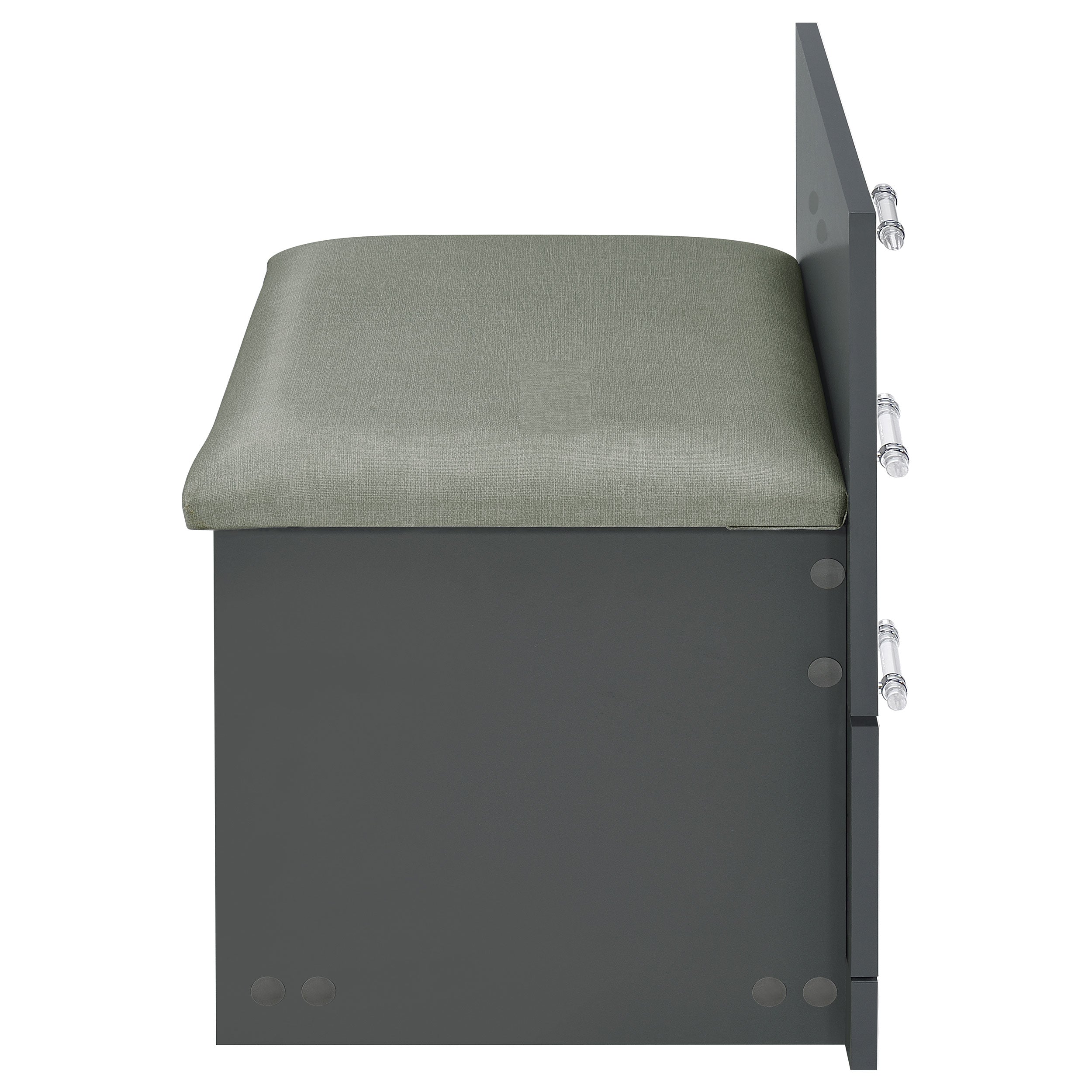 Danbury Makeup Vanity Table with LED Mirror and Stool - Ideal Furniture (Fresno,CA)