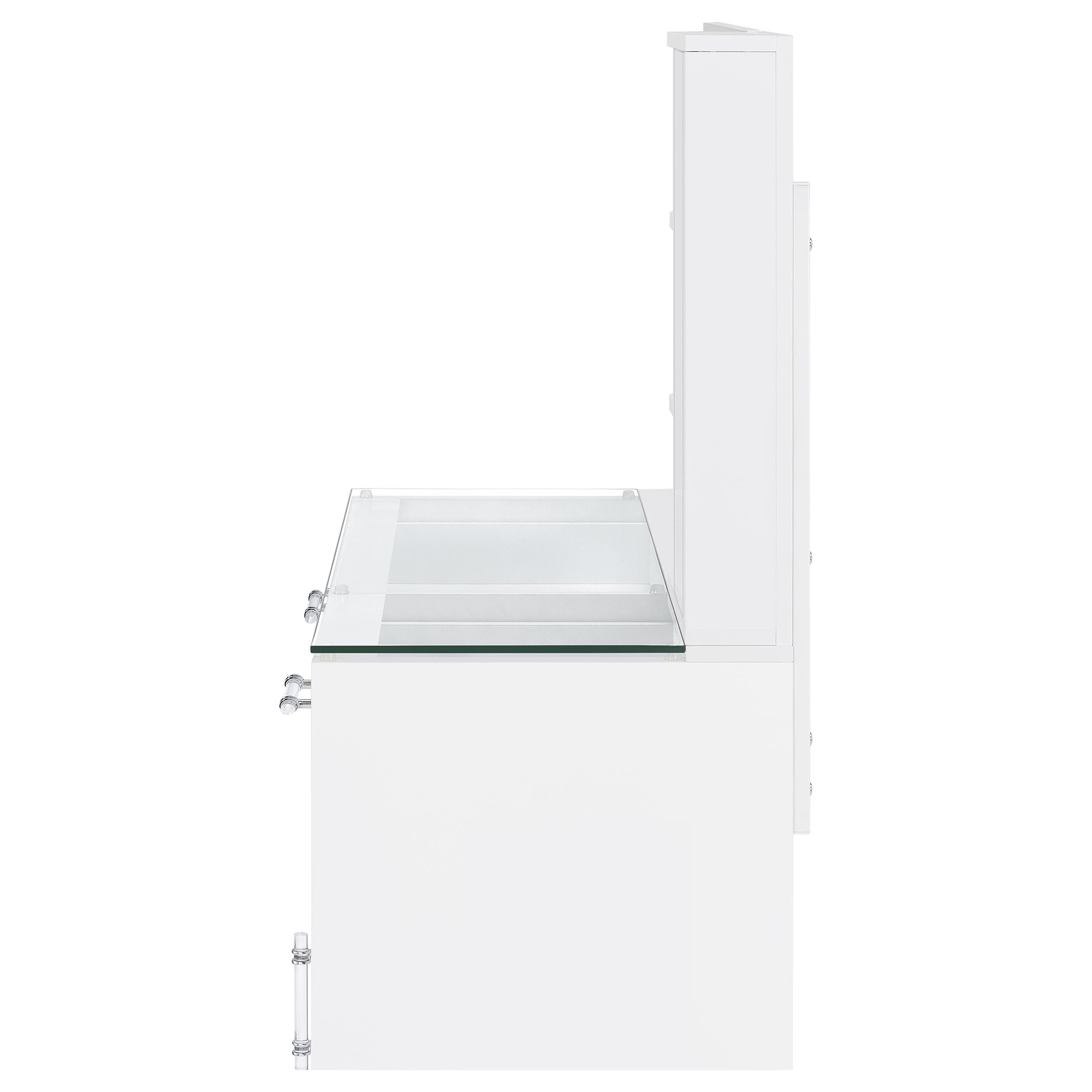 Flora Makeup Vanity Table with LED Mirror and Stool - Ideal Furniture (Fresno,CA)