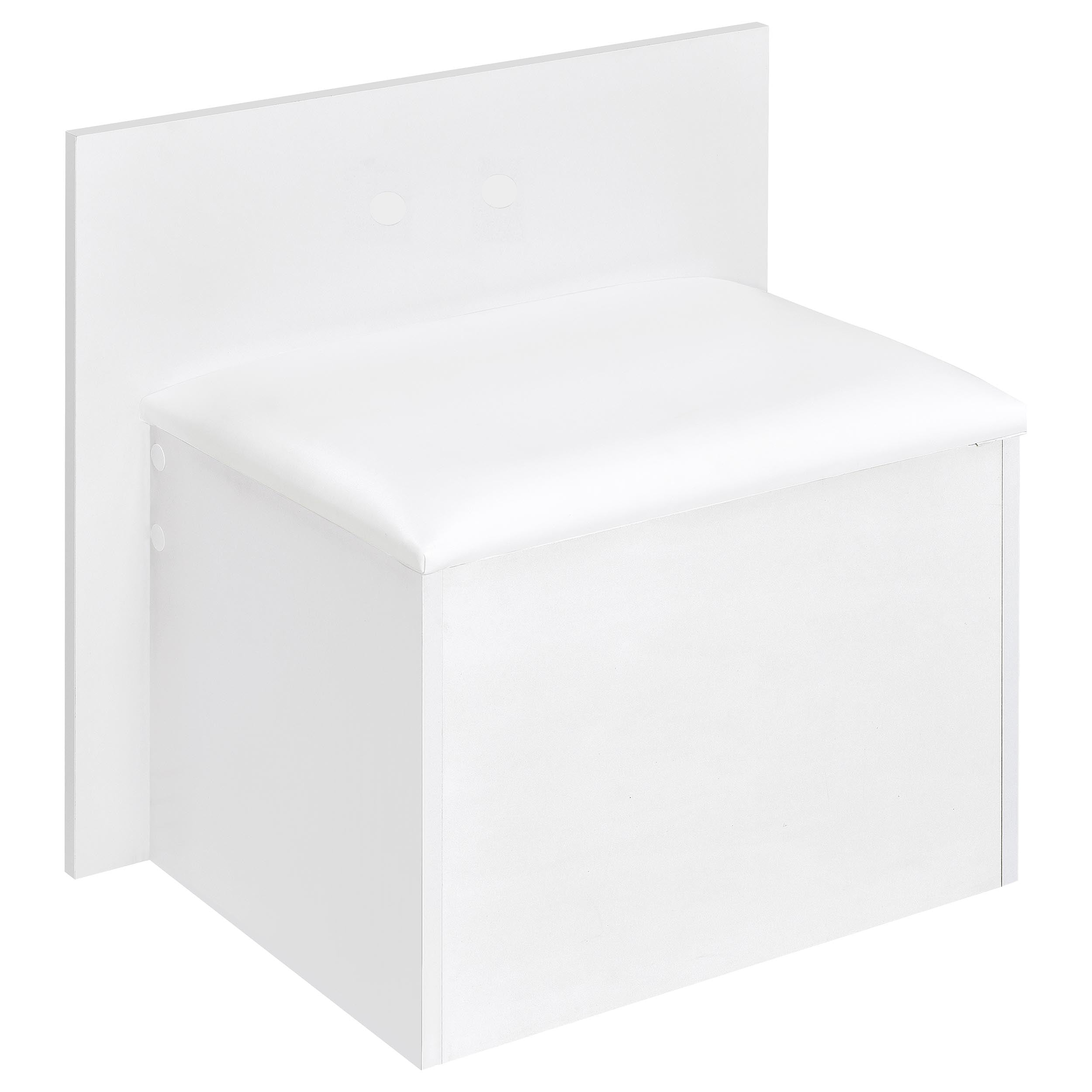 Flora Makeup Vanity Table with LED Mirror and Stool - Ideal Furniture (Fresno,CA)