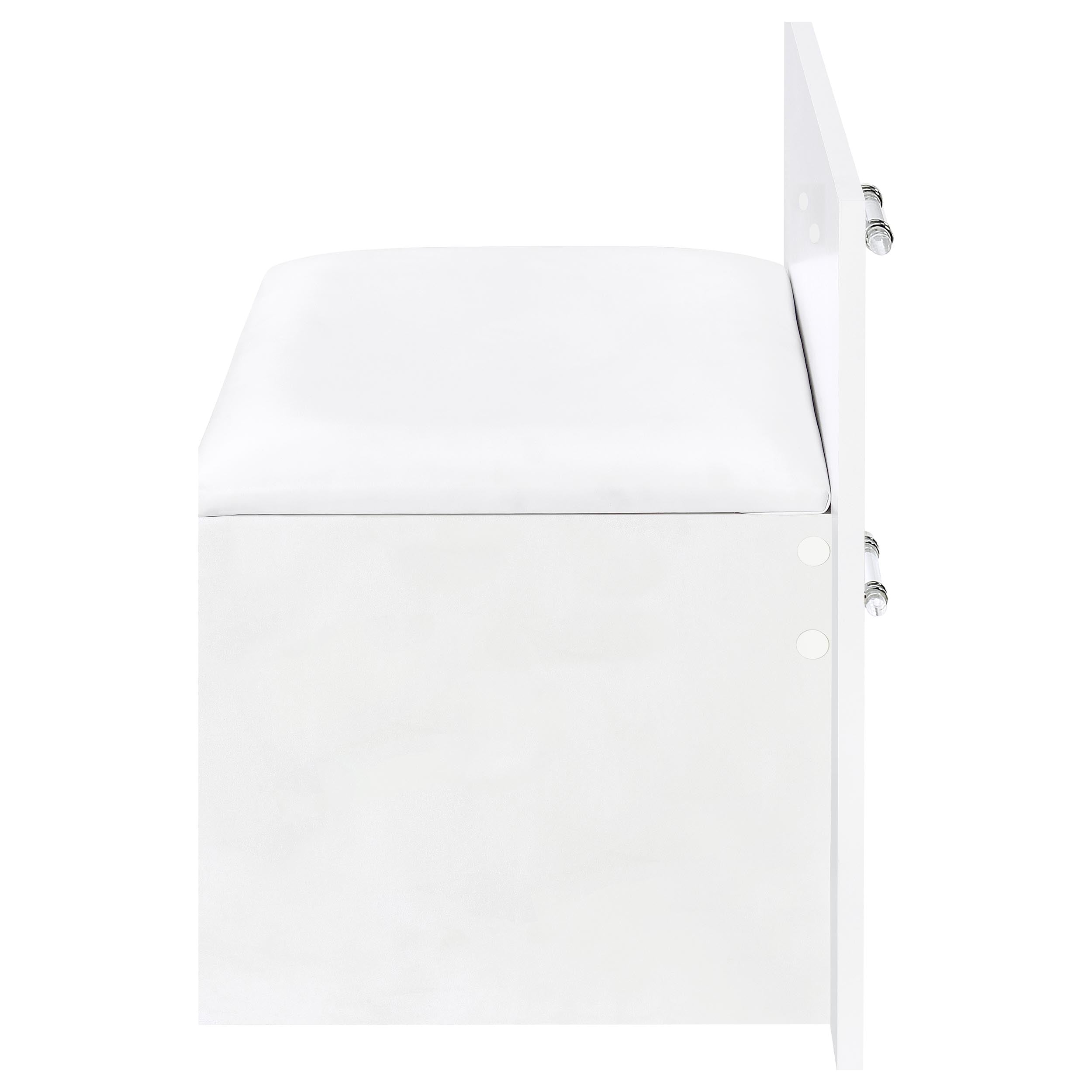 Flora Makeup Vanity Table with LED Mirror and Stool - Ideal Furniture (Fresno,CA)