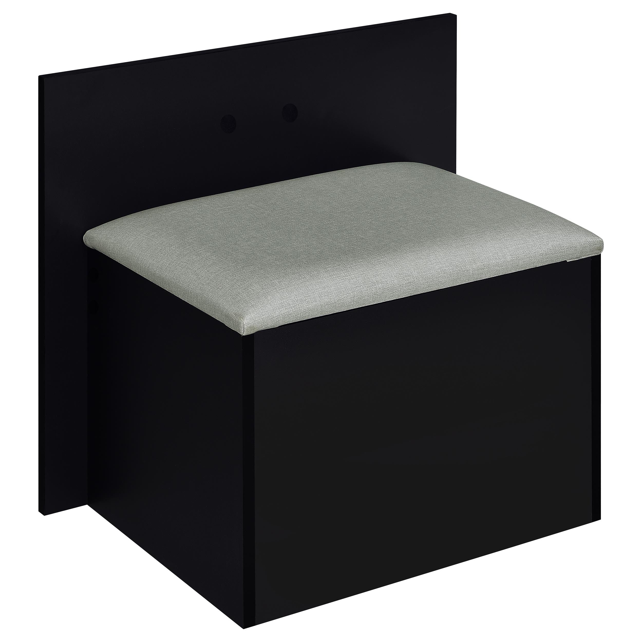 Flora Makeup Vanity Table with LED Mirror and Stool - Ideal Furniture (Fresno,CA)