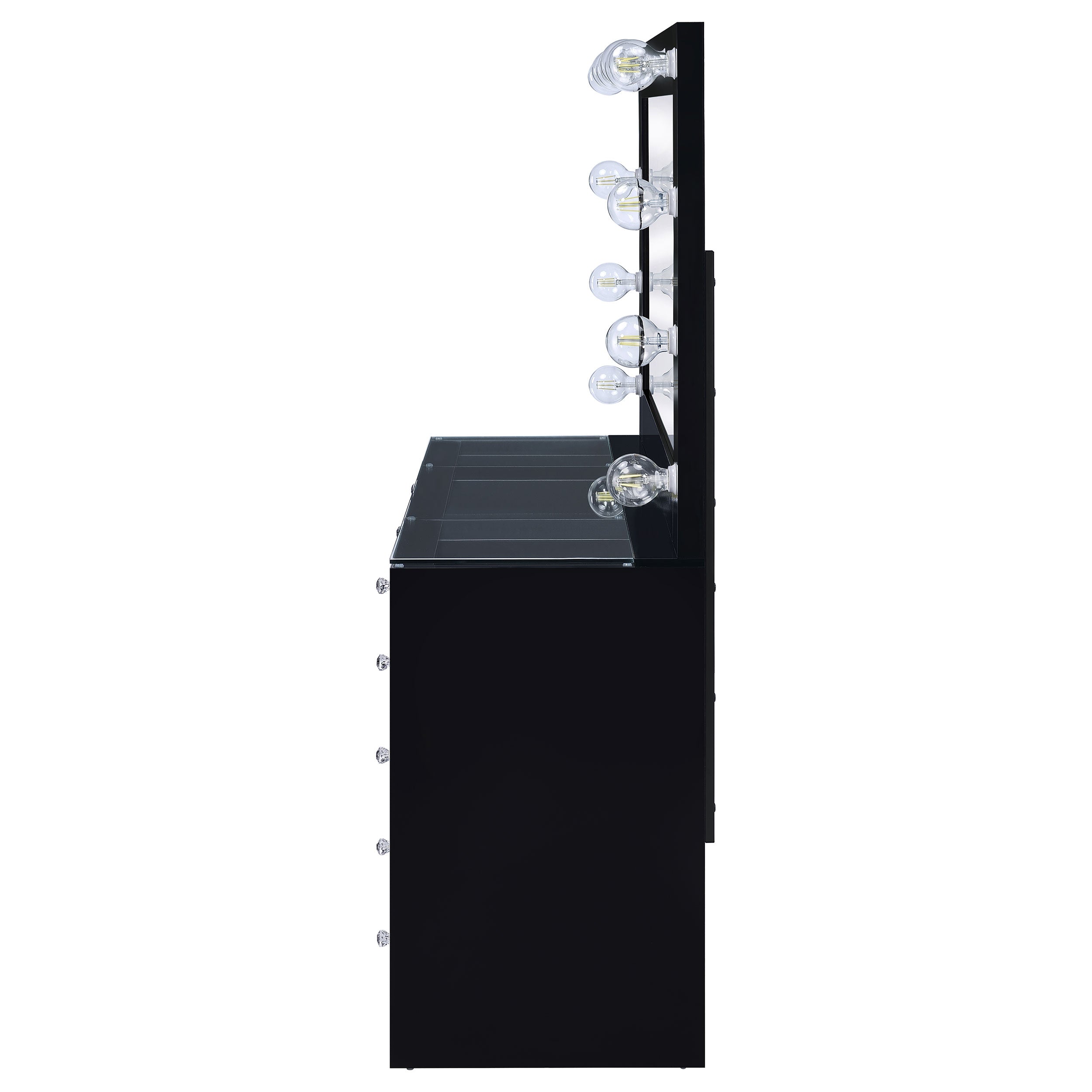 Acena Makeup Vanity Table with LED Mirror - Ideal Furniture (Fresno,CA)