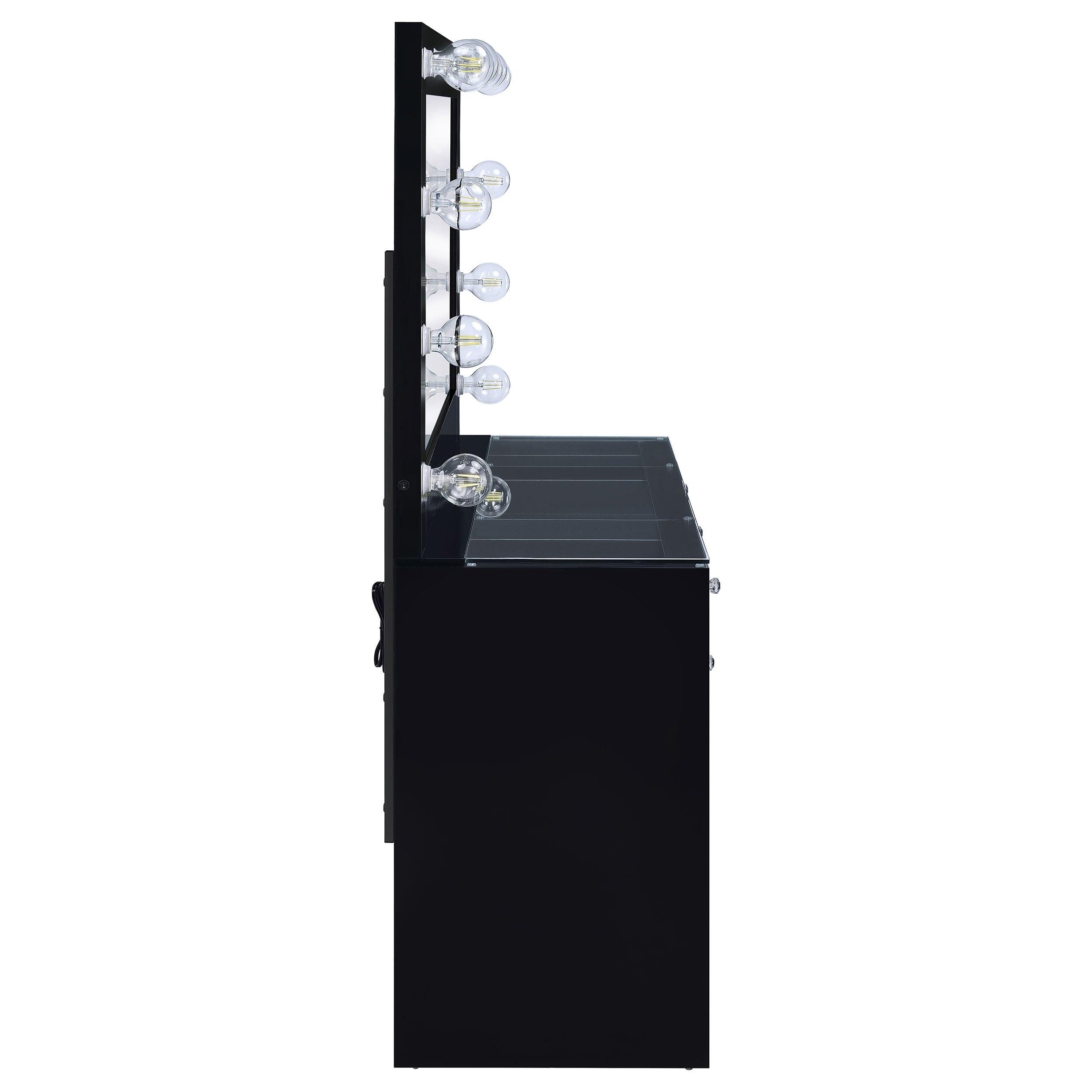 Acena Makeup Vanity Table with LED Mirror - Ideal Furniture (Fresno,CA)