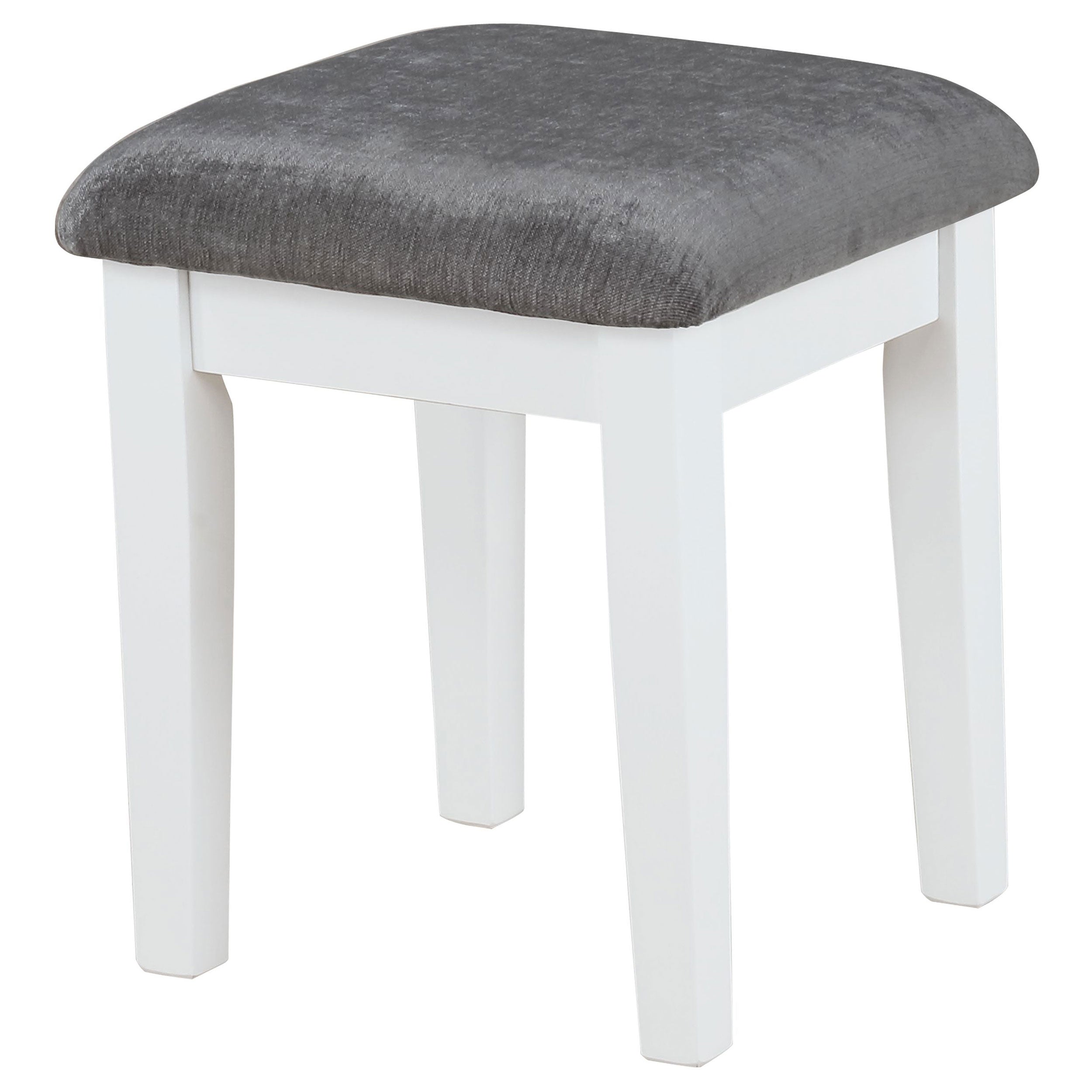 Elijah Makeup Vanity Table with LED Mirror and Stool - Ideal Furniture (Fresno,CA)