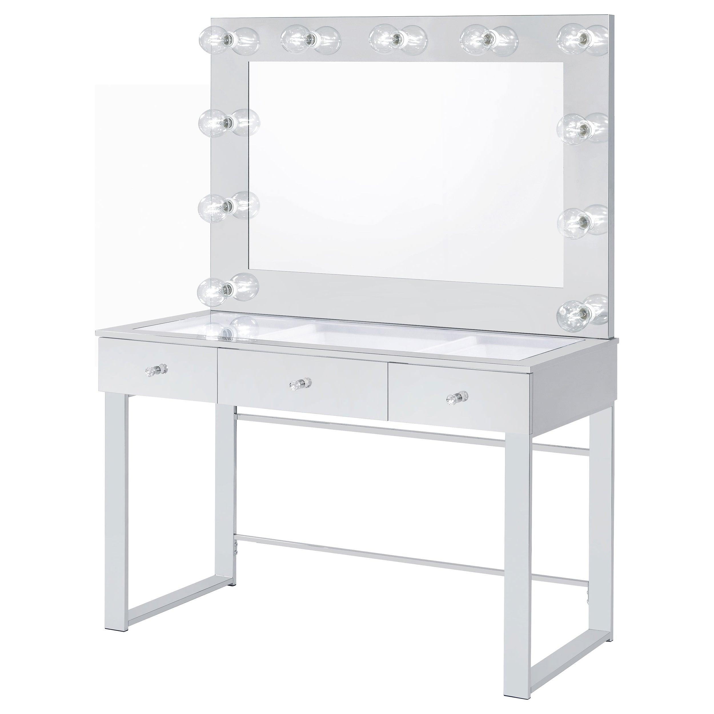 Umbridge Makeup Vanity Table with LED Mirror - Ideal Furniture (Fresno,CA)