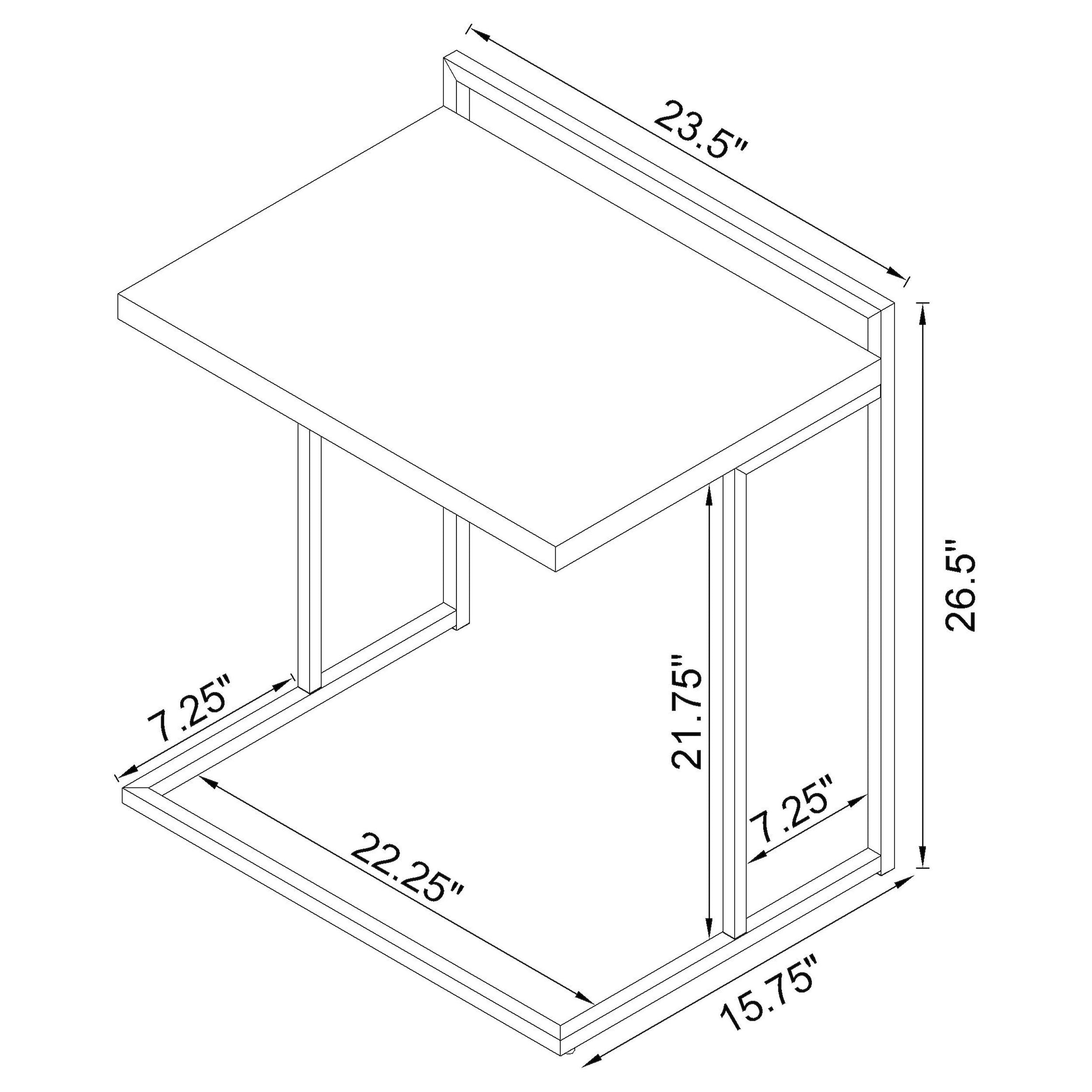 Dani Side Table - Ideal Furniture (Fresno,CA)