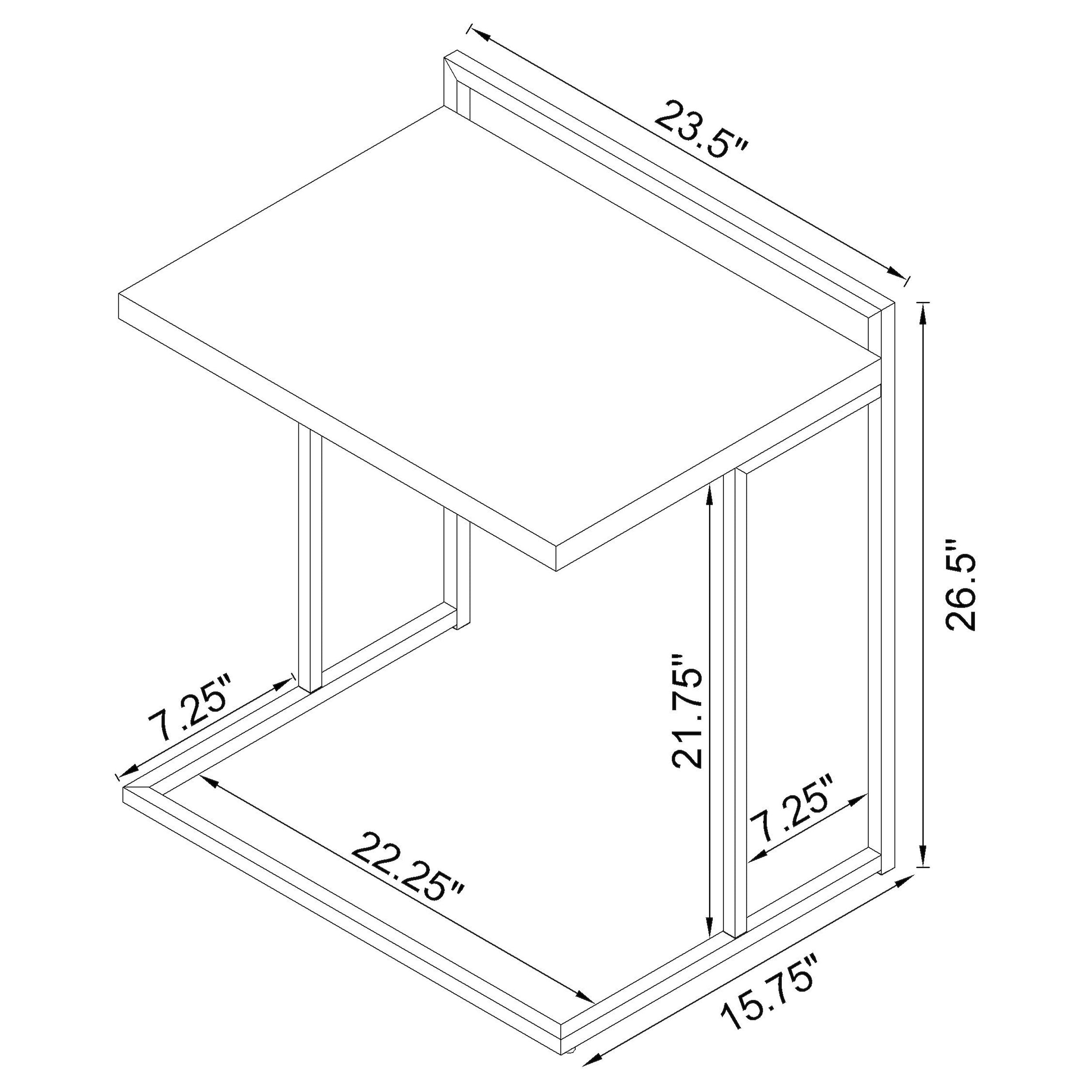 Dani Side Table - Ideal Furniture (Fresno,CA)