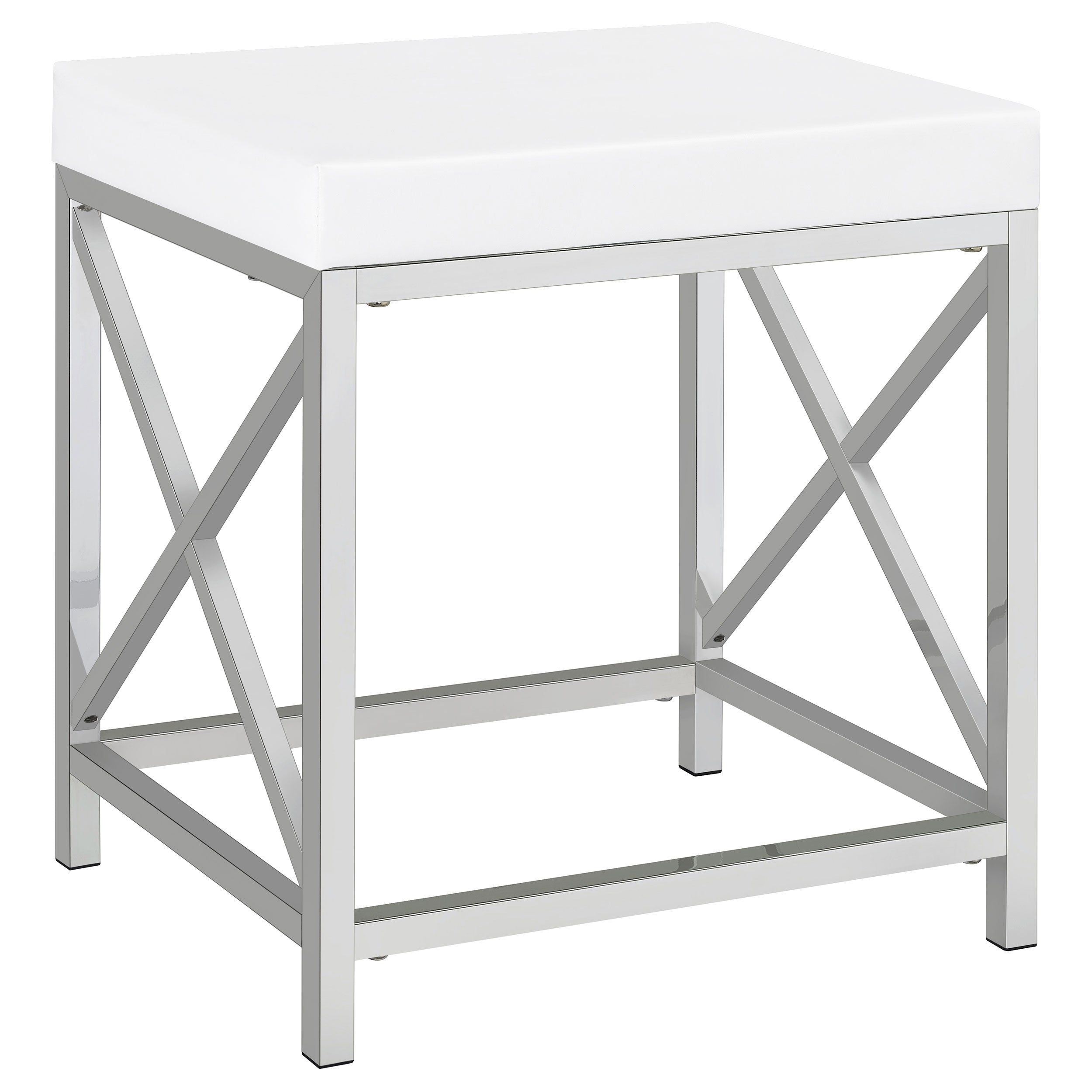 Eliza Makeup Vanity Table with LED Mirror and Stool - Ideal Furniture (Fresno,CA)