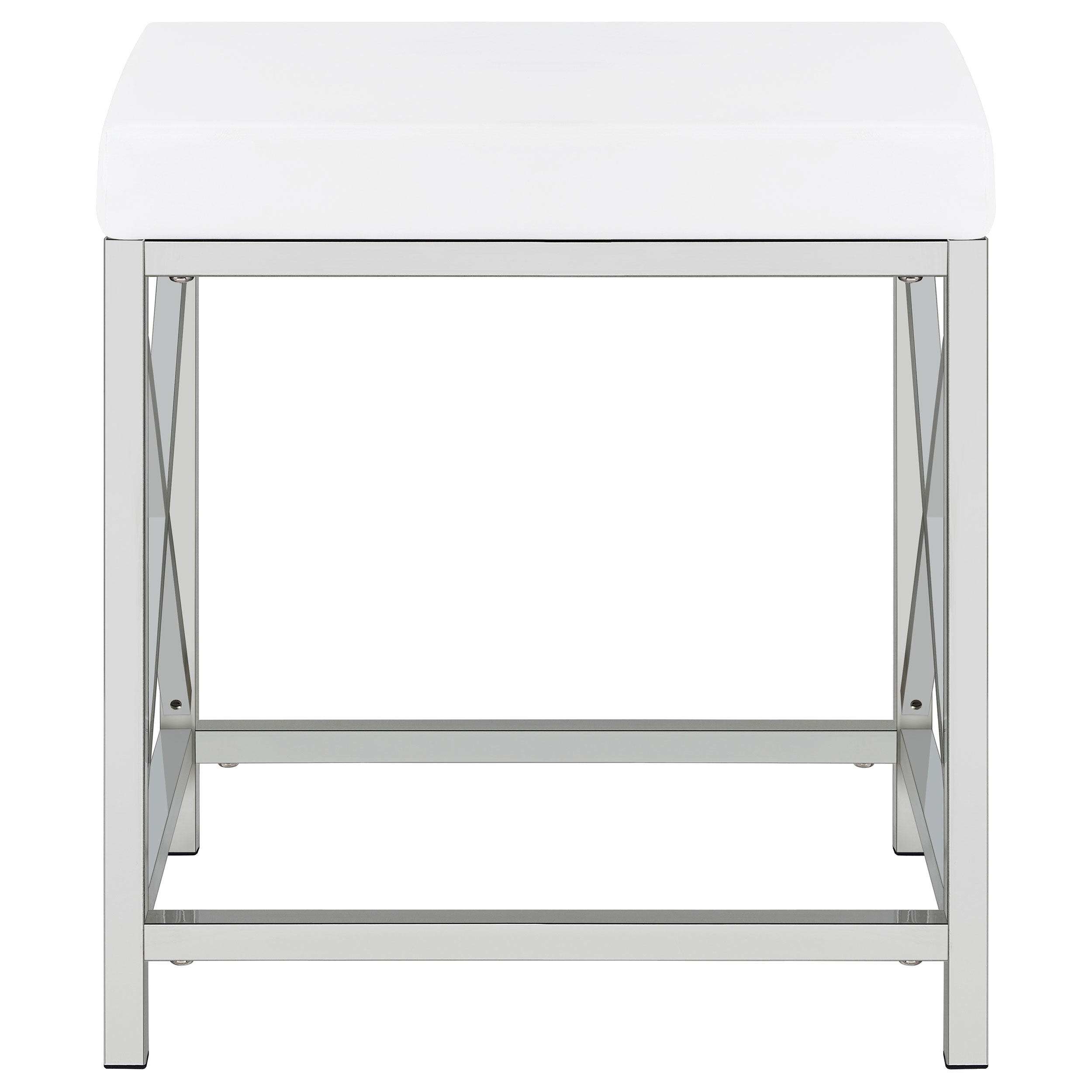 Eliza Makeup Vanity Table with LED Mirror and Stool - Ideal Furniture (Fresno,CA)
