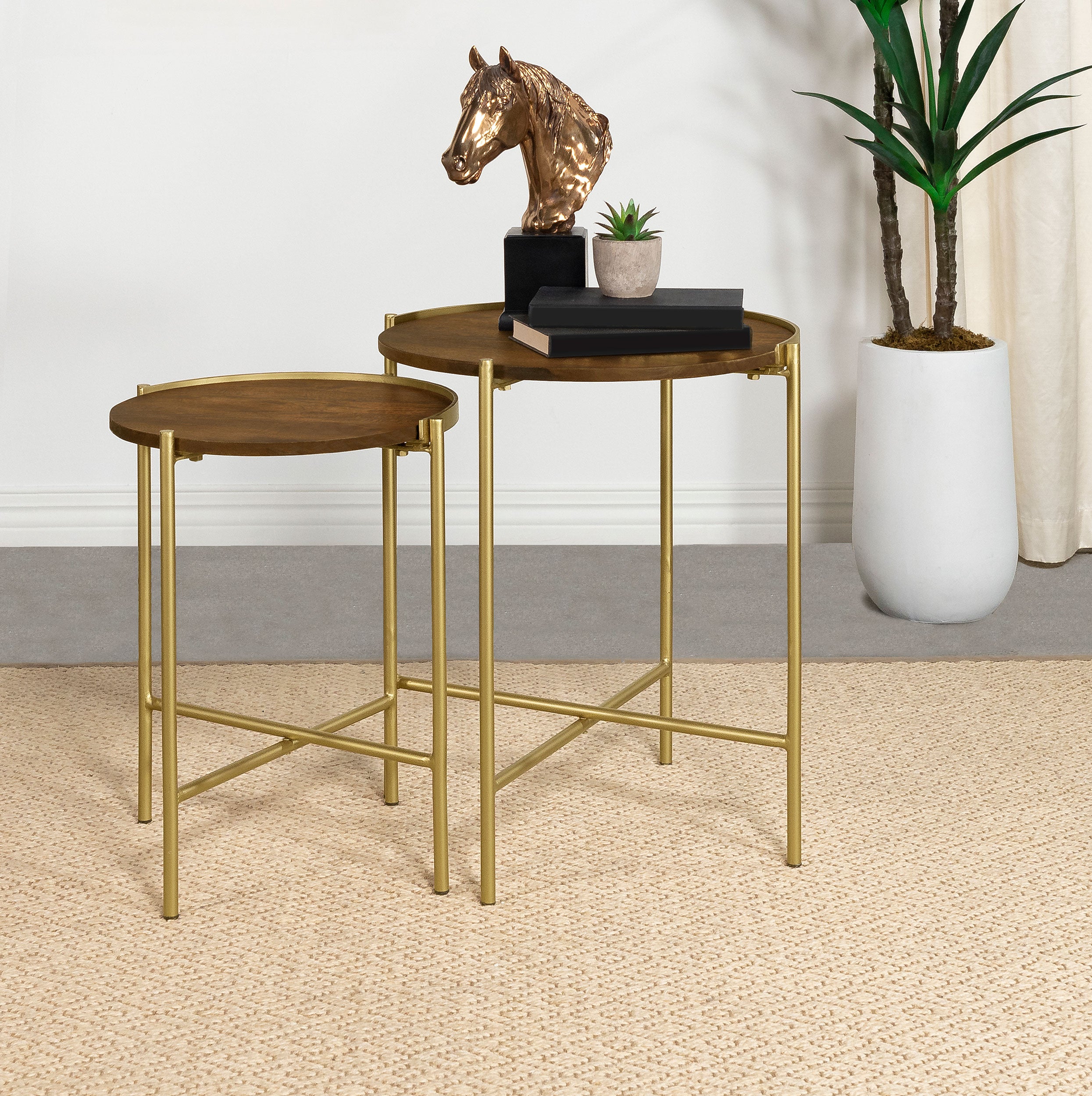 Malka Nesting Table Set - Ideal Furniture (Fresno,CA)