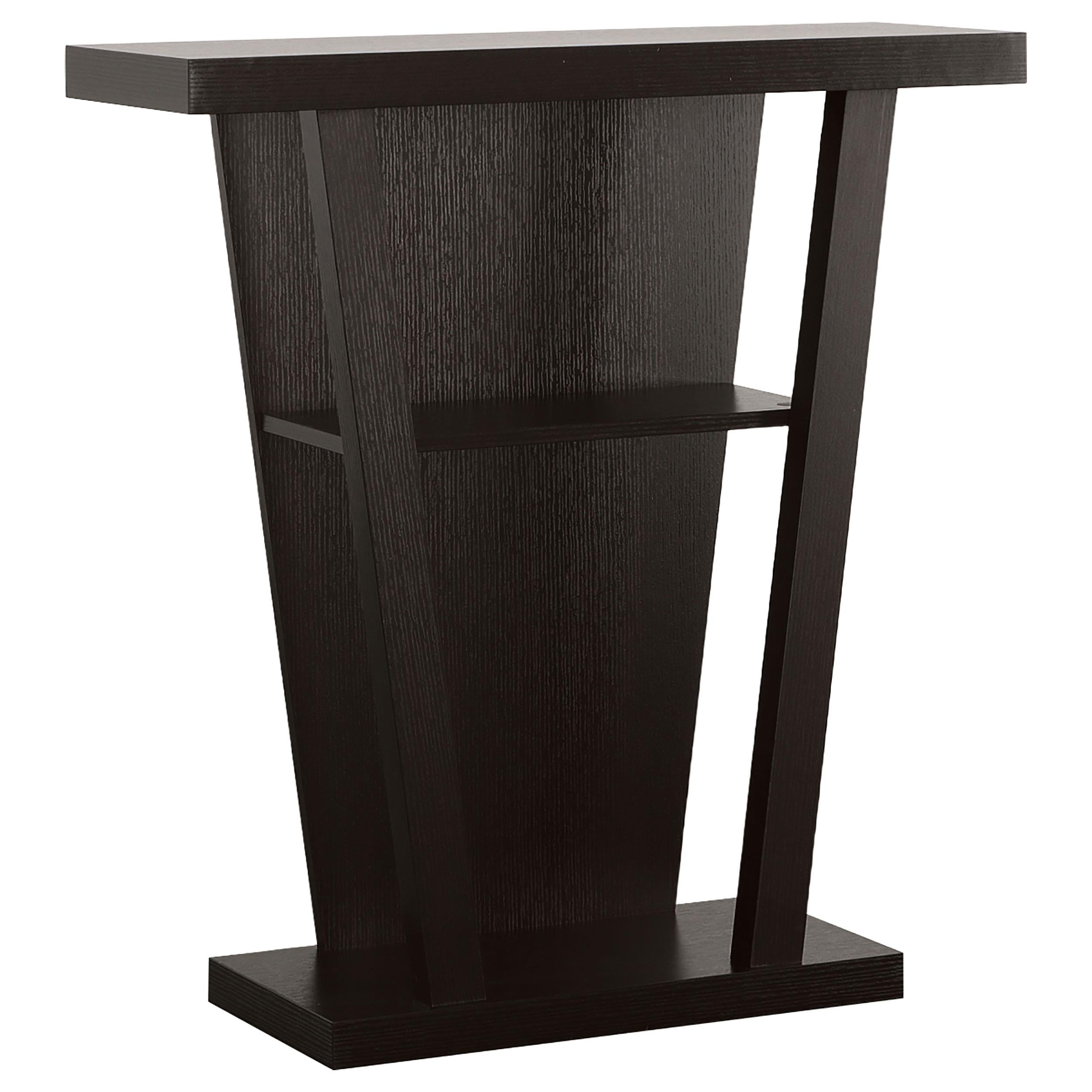 Evanna 2-shelf Console Table Cappuccino - Ideal Furniture (Fresno,CA)