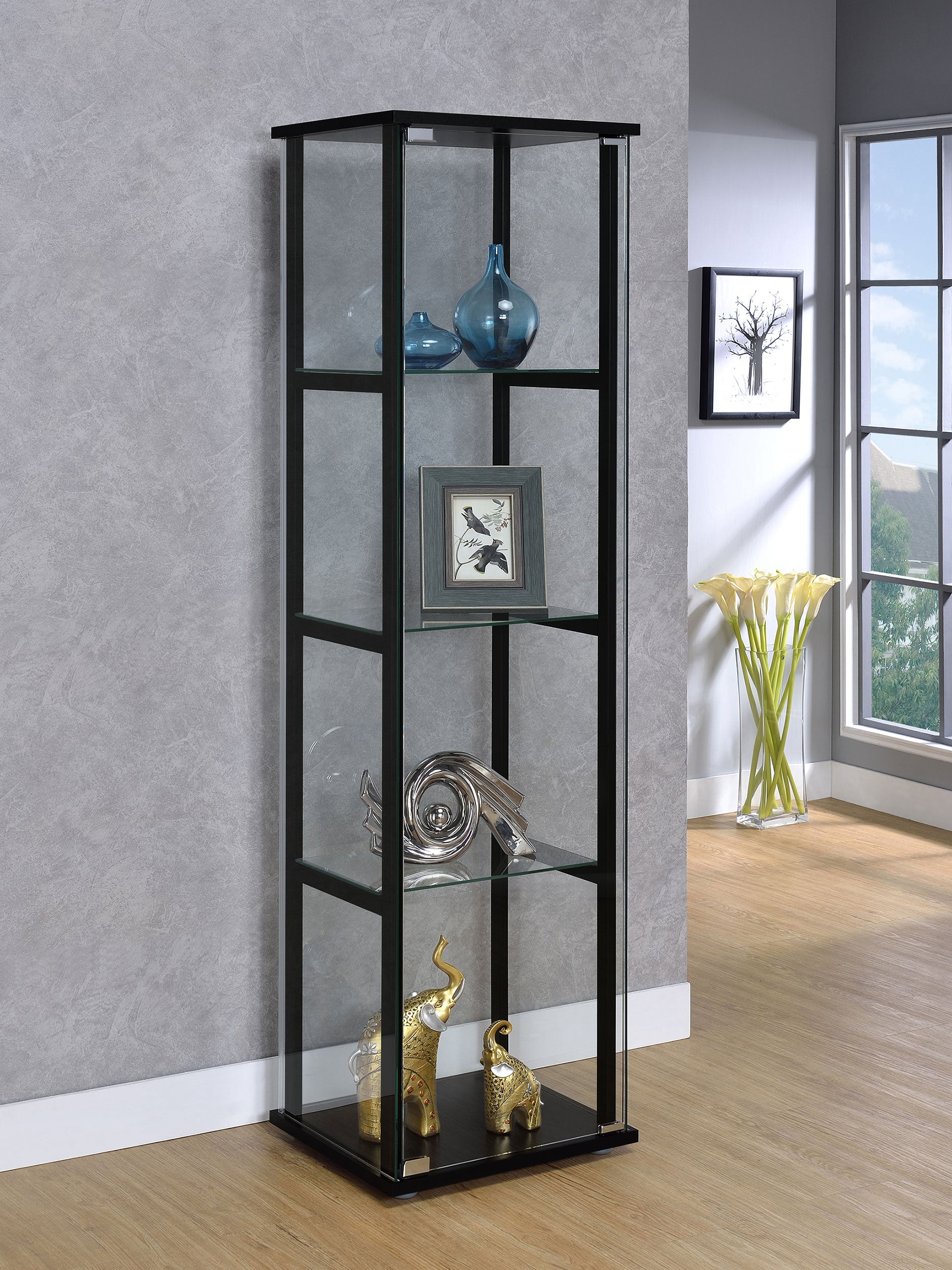 Cyclamen Curio Cabinet - Ideal Furniture (Fresno,CA)