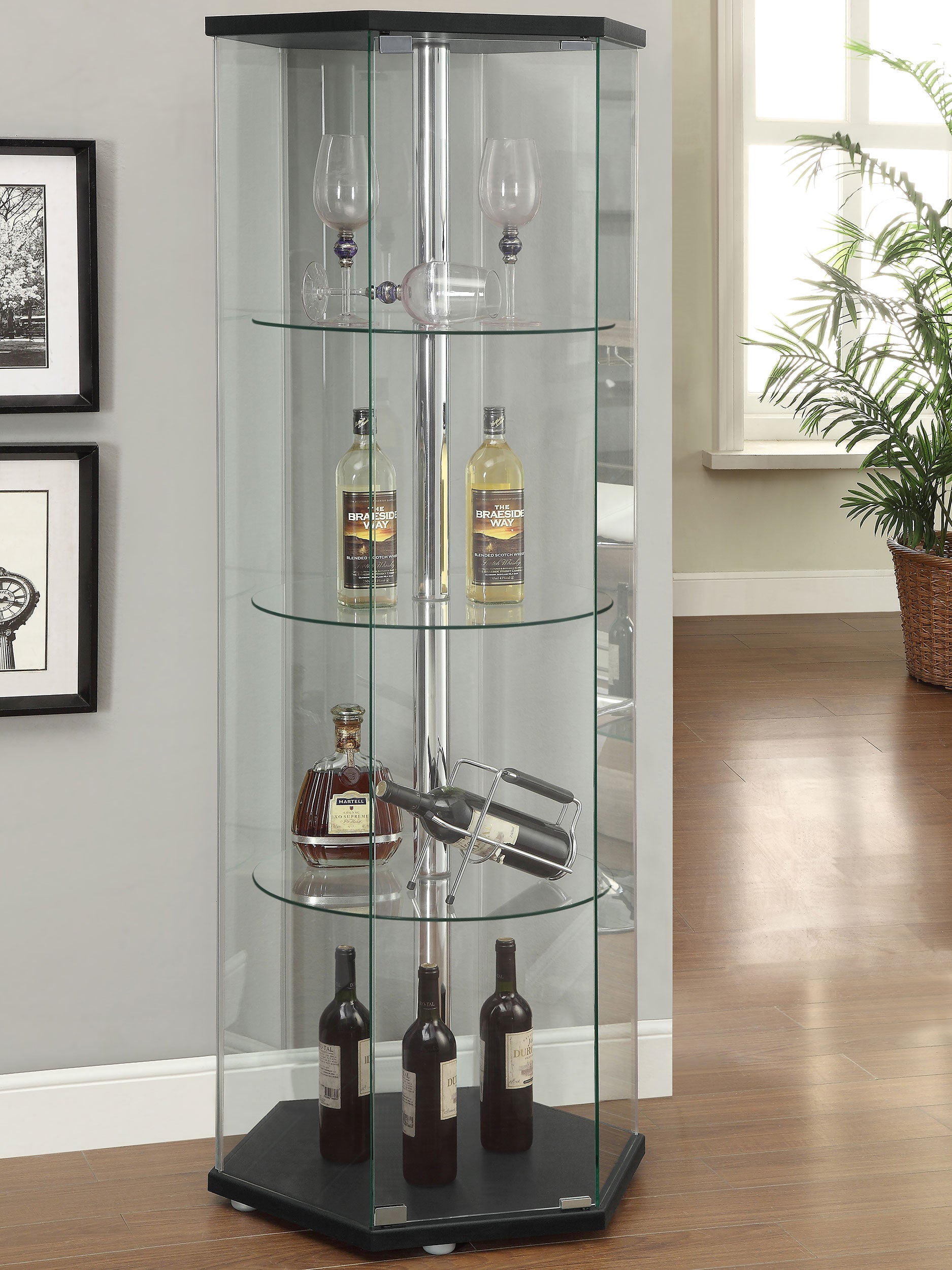 Zahavah Curio Cabinet - Ideal Furniture (Fresno,CA)