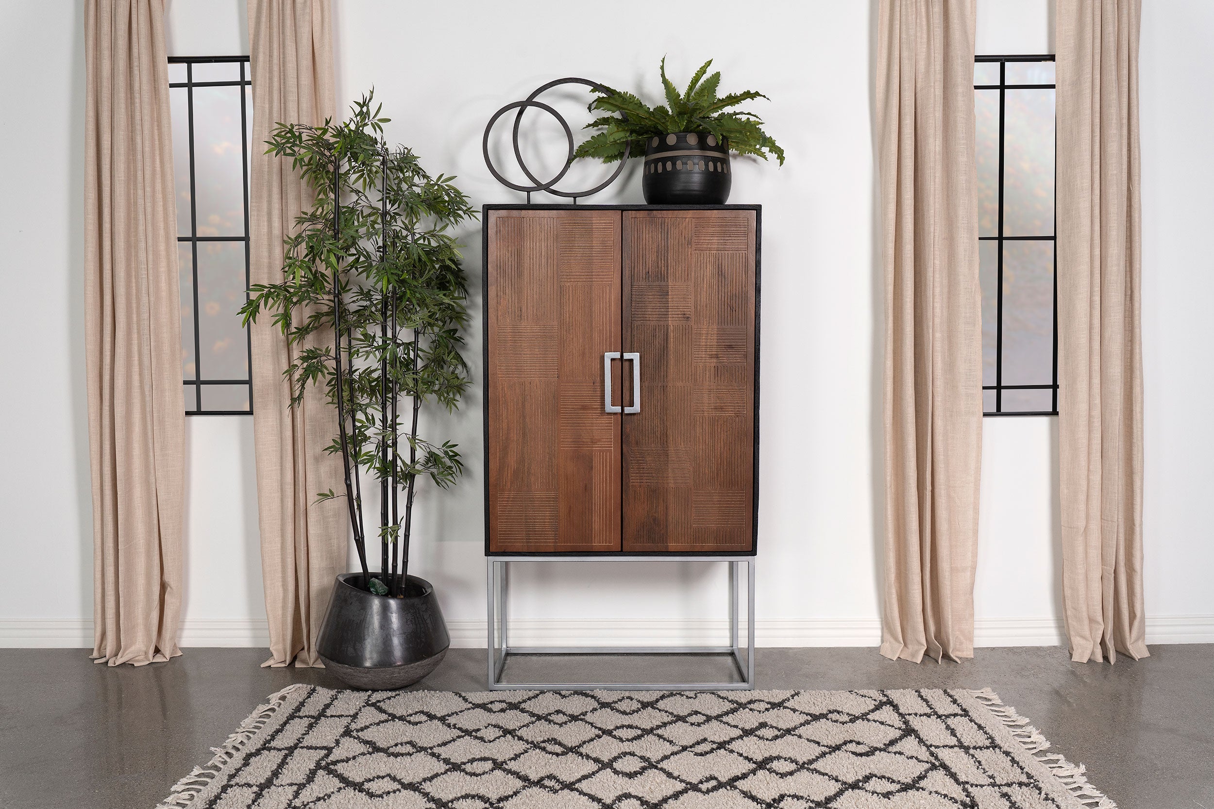 Borman Bar Cabinet - Ideal Furniture (Fresno,CA)