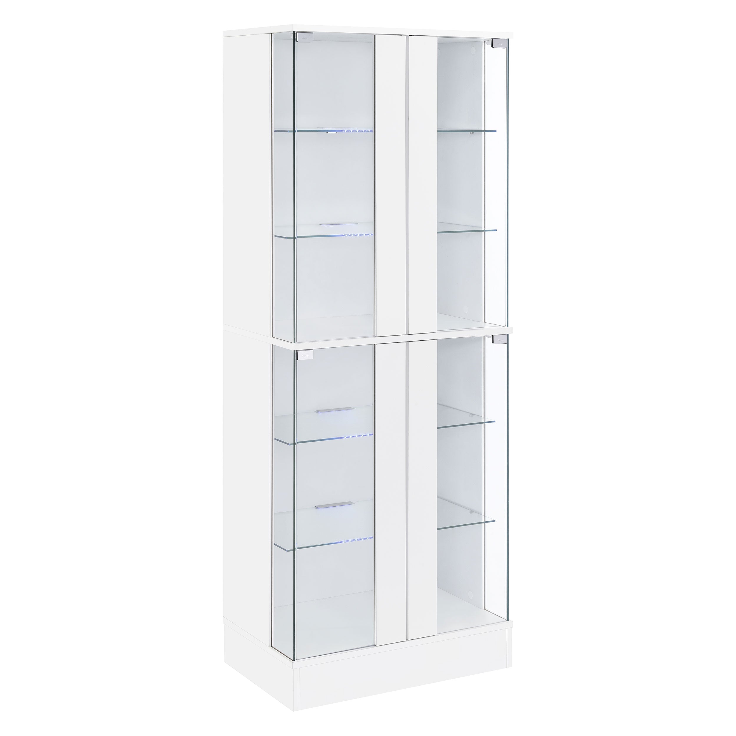 Cabra Curio Cabinet with LED Lighting - Ideal Furniture (Fresno,CA)