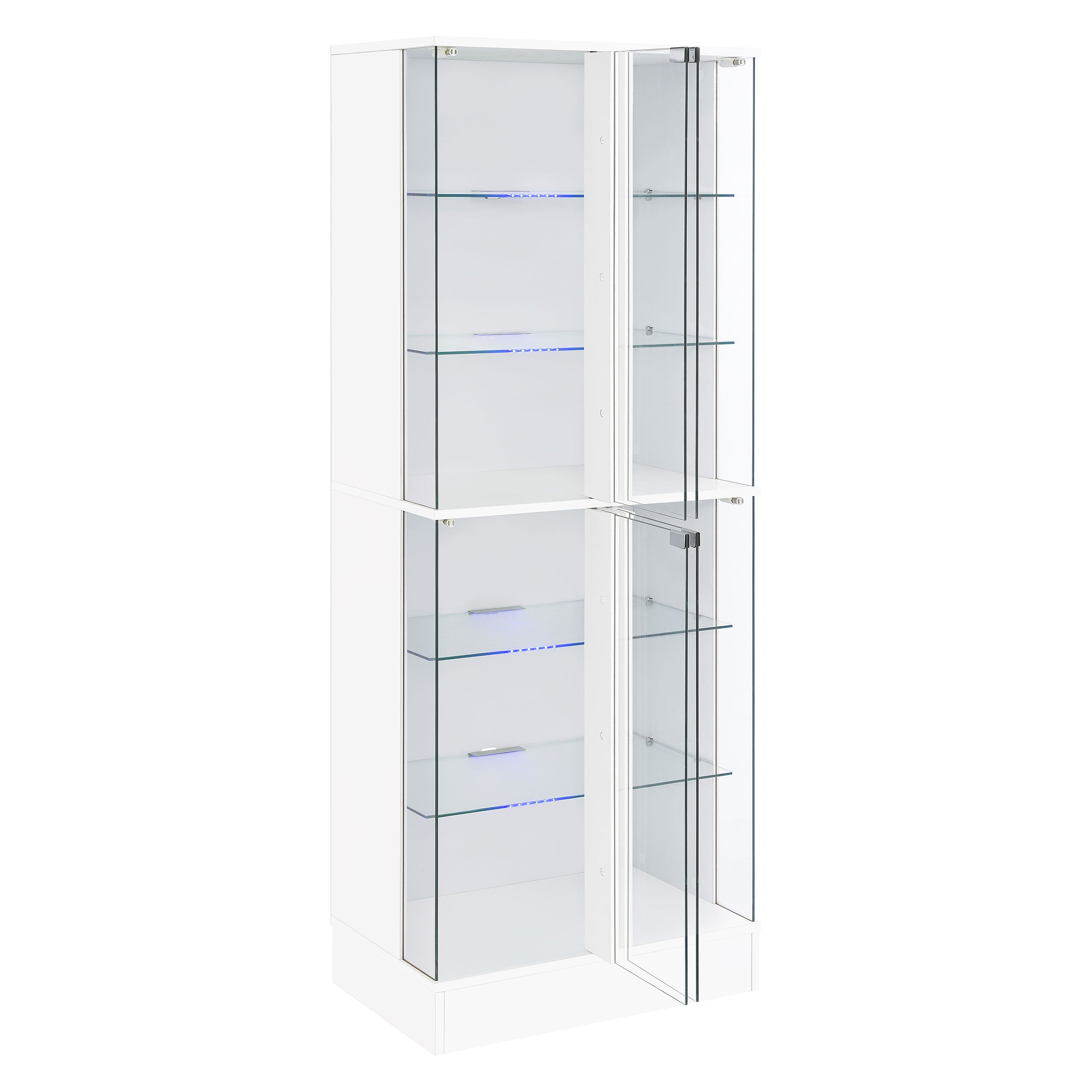 Cabra Curio Cabinet with LED Lighting - Ideal Furniture (Fresno,CA)