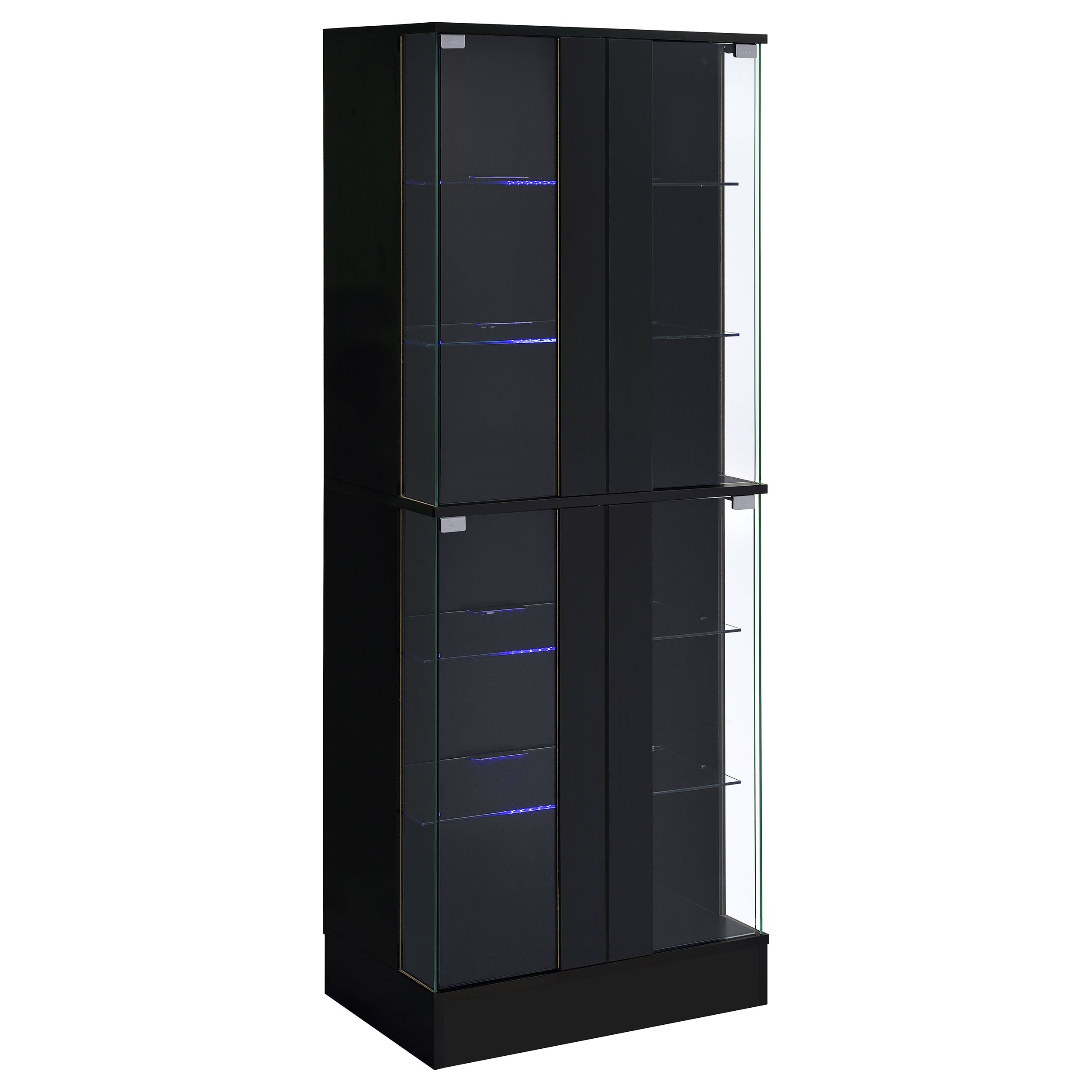 Cabra Curio Cabinet with LED Lighting - Ideal Furniture (Fresno,CA)