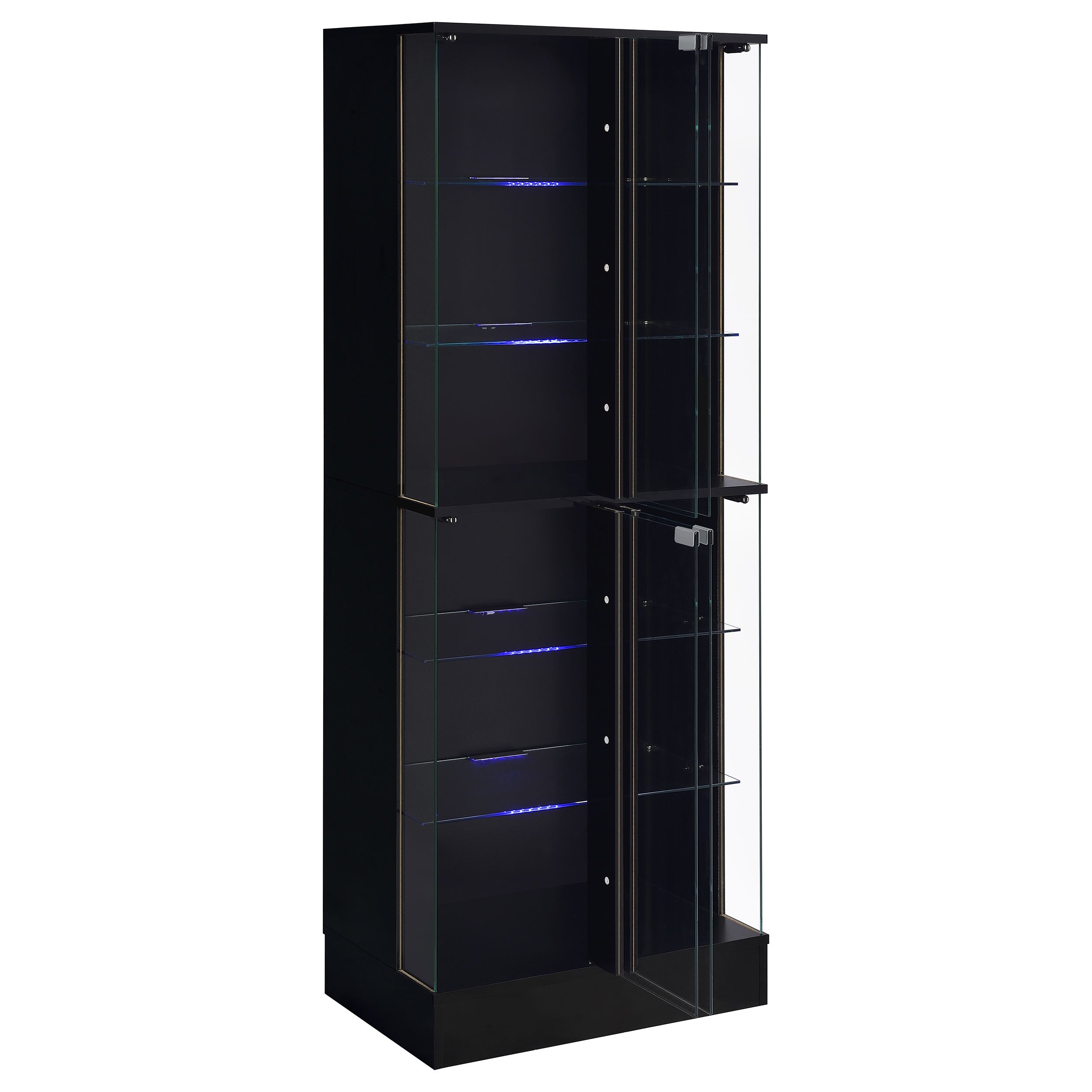 Cabra Curio Cabinet with LED Lighting - Ideal Furniture (Fresno,CA)