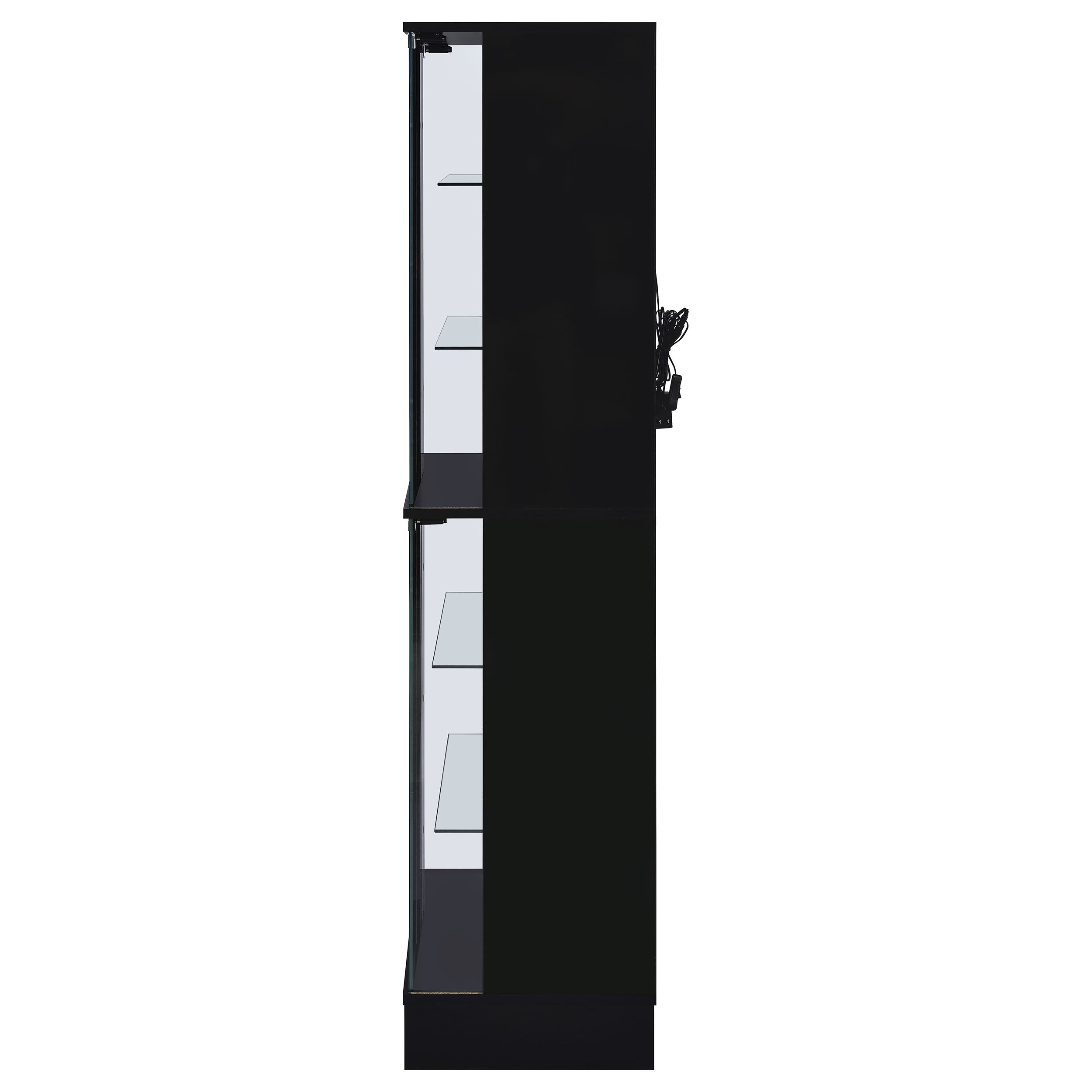 Cabra Curio Cabinet with LED Lighting - Ideal Furniture (Fresno,CA)