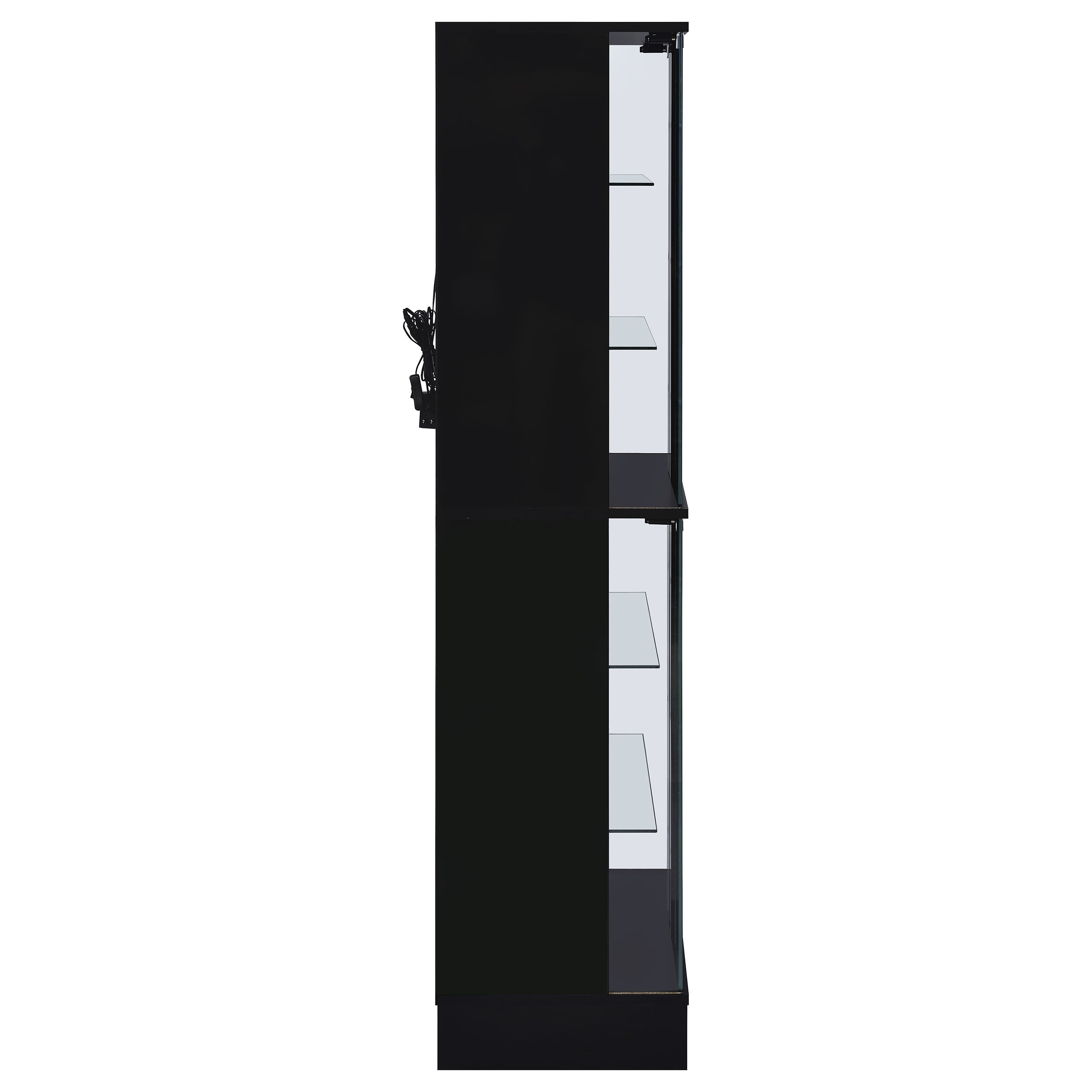 Cabra Curio Cabinet with LED Lighting - Ideal Furniture (Fresno,CA)