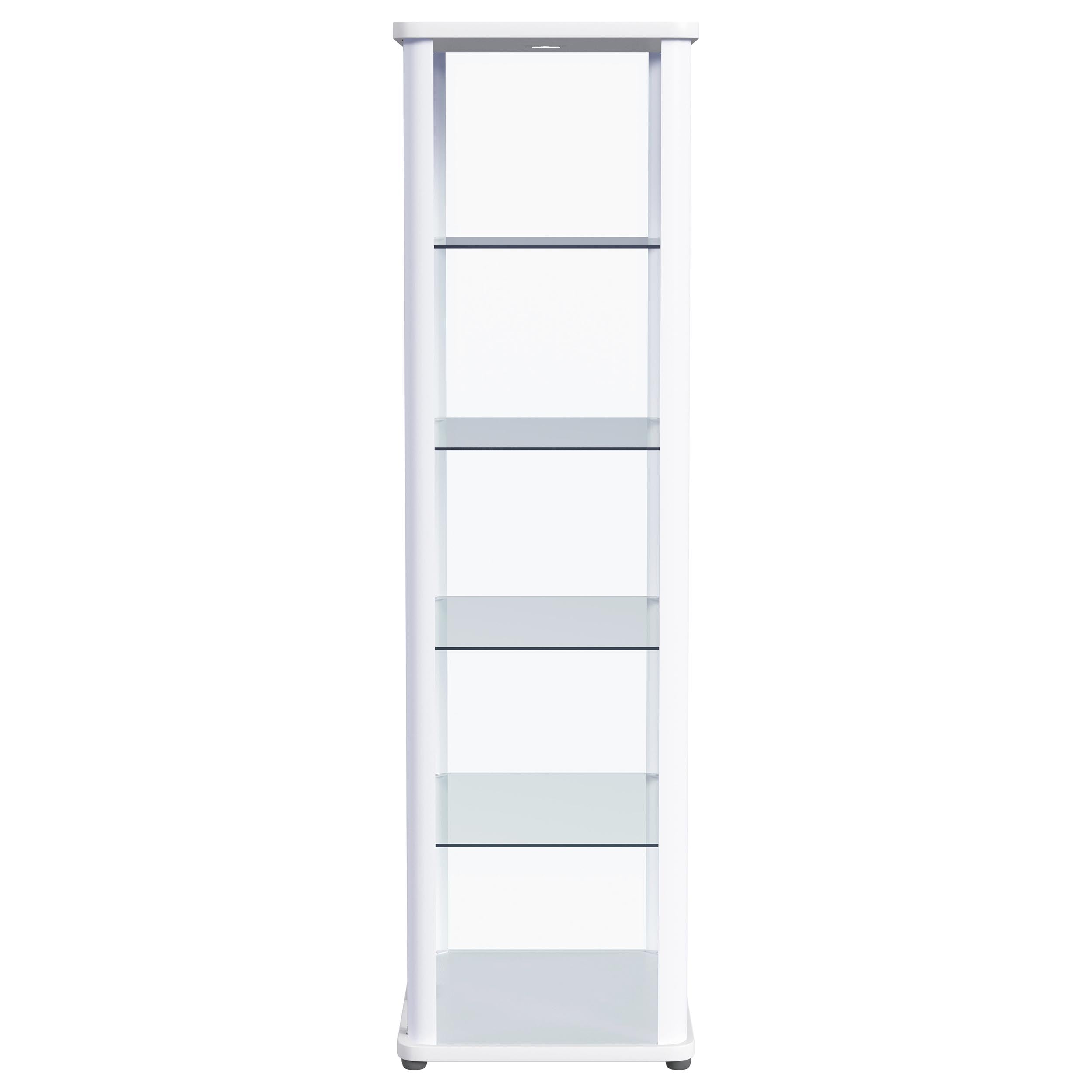 Aero Curio Cabinet with LED Lighting - Ideal Furniture (Fresno,CA)