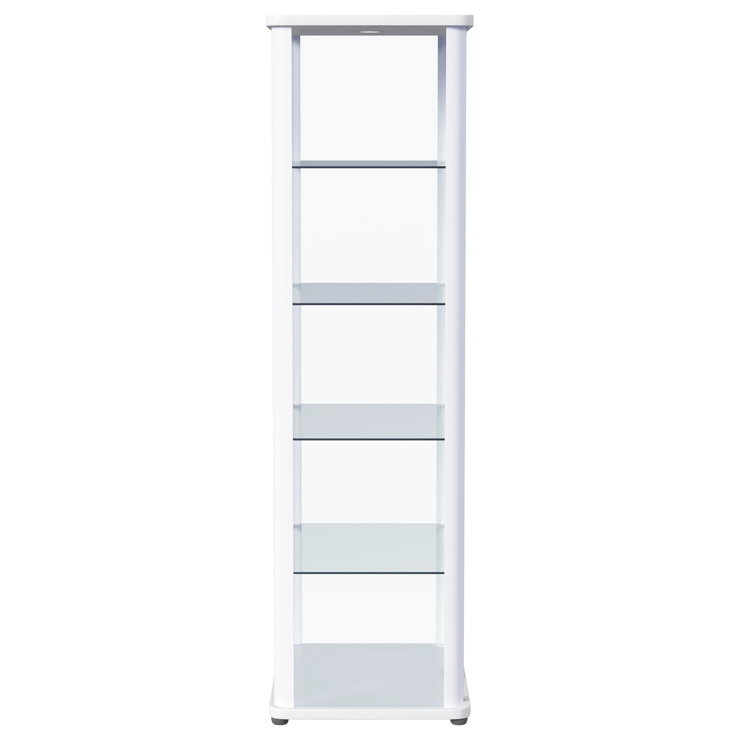 Aero Curio Cabinet with LED Lighting - Ideal Furniture (Fresno,CA)