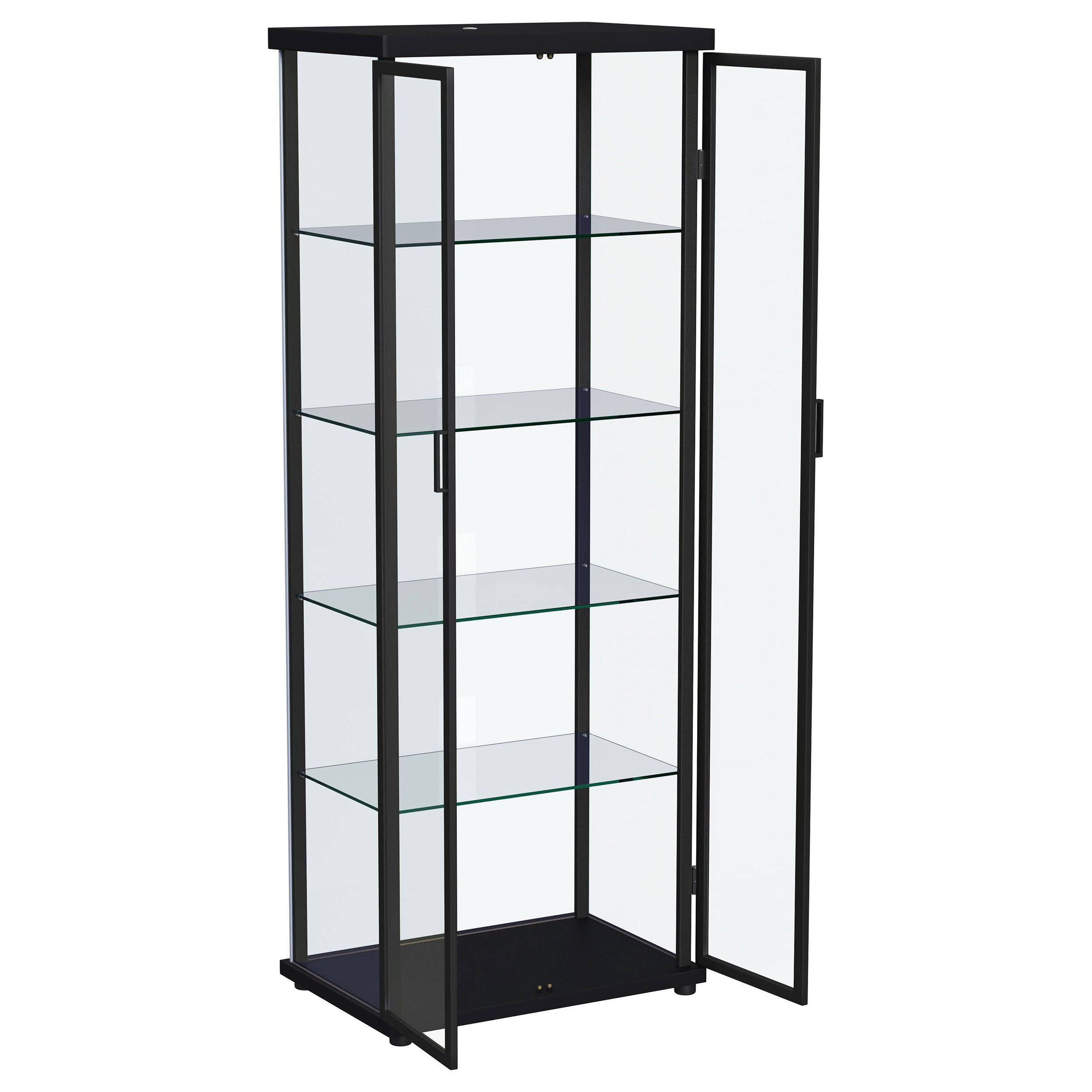 Aero Curio Cabinet with LED Lighting - Ideal Furniture (Fresno,CA)