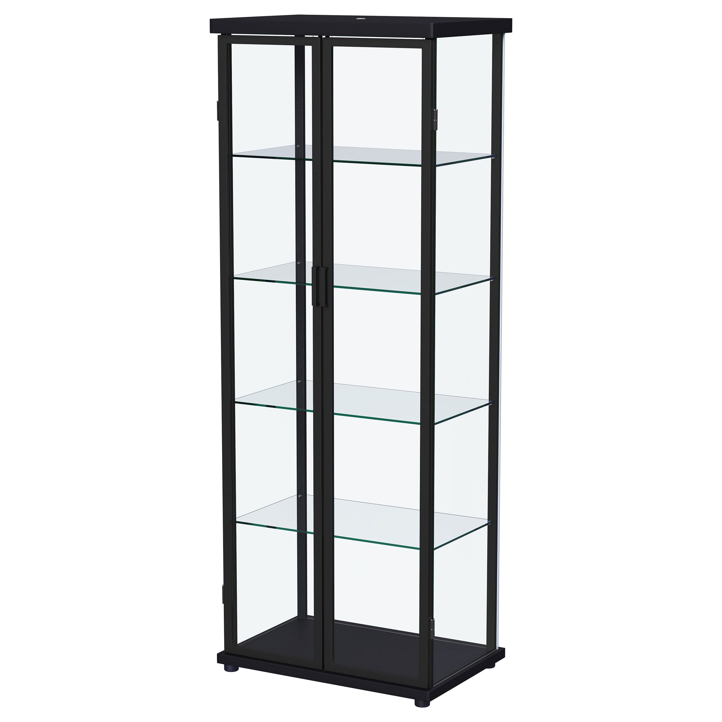 Aero Curio Cabinet with LED Lighting - Ideal Furniture (Fresno,CA)