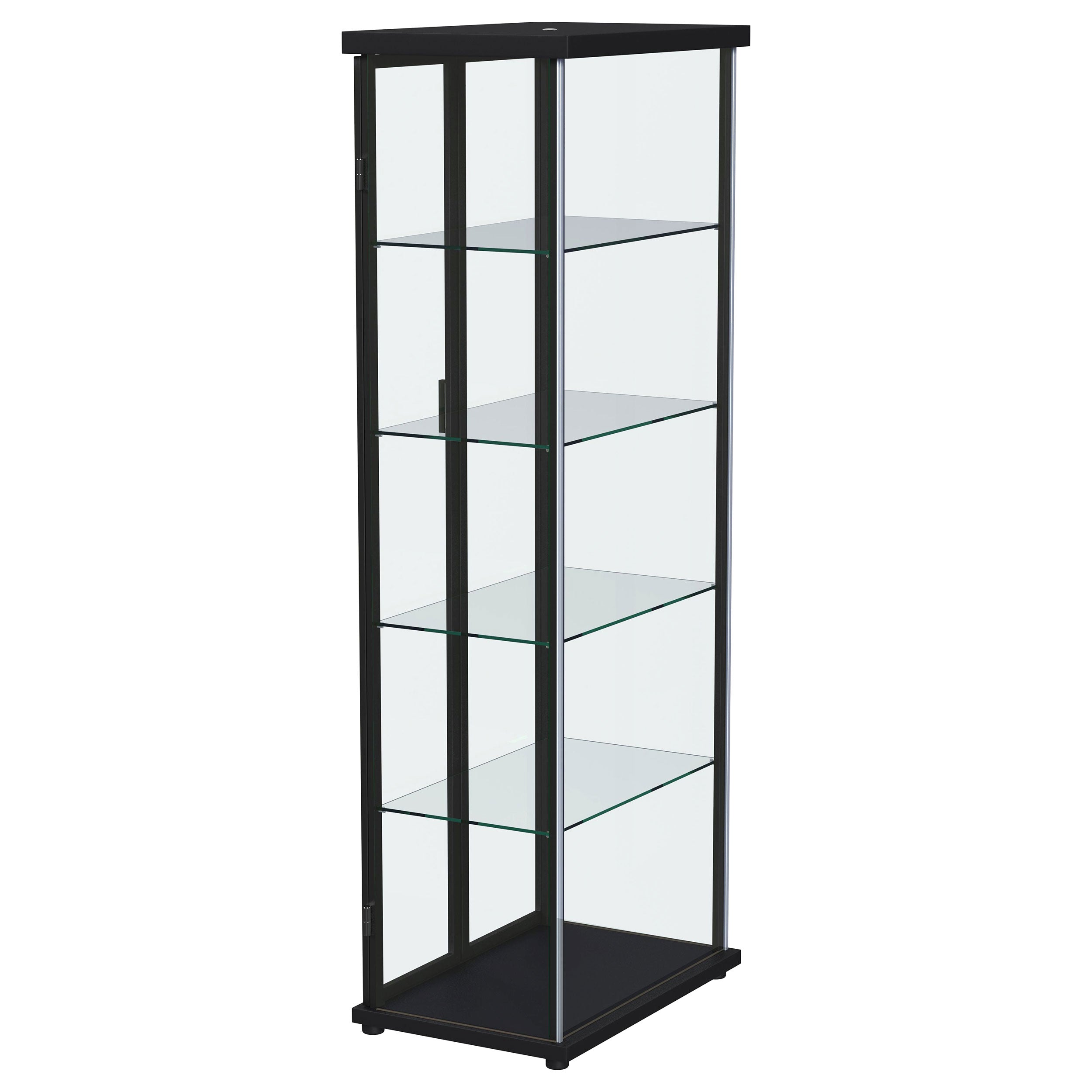 Aero Curio Cabinet with LED Lighting - Ideal Furniture (Fresno,CA)