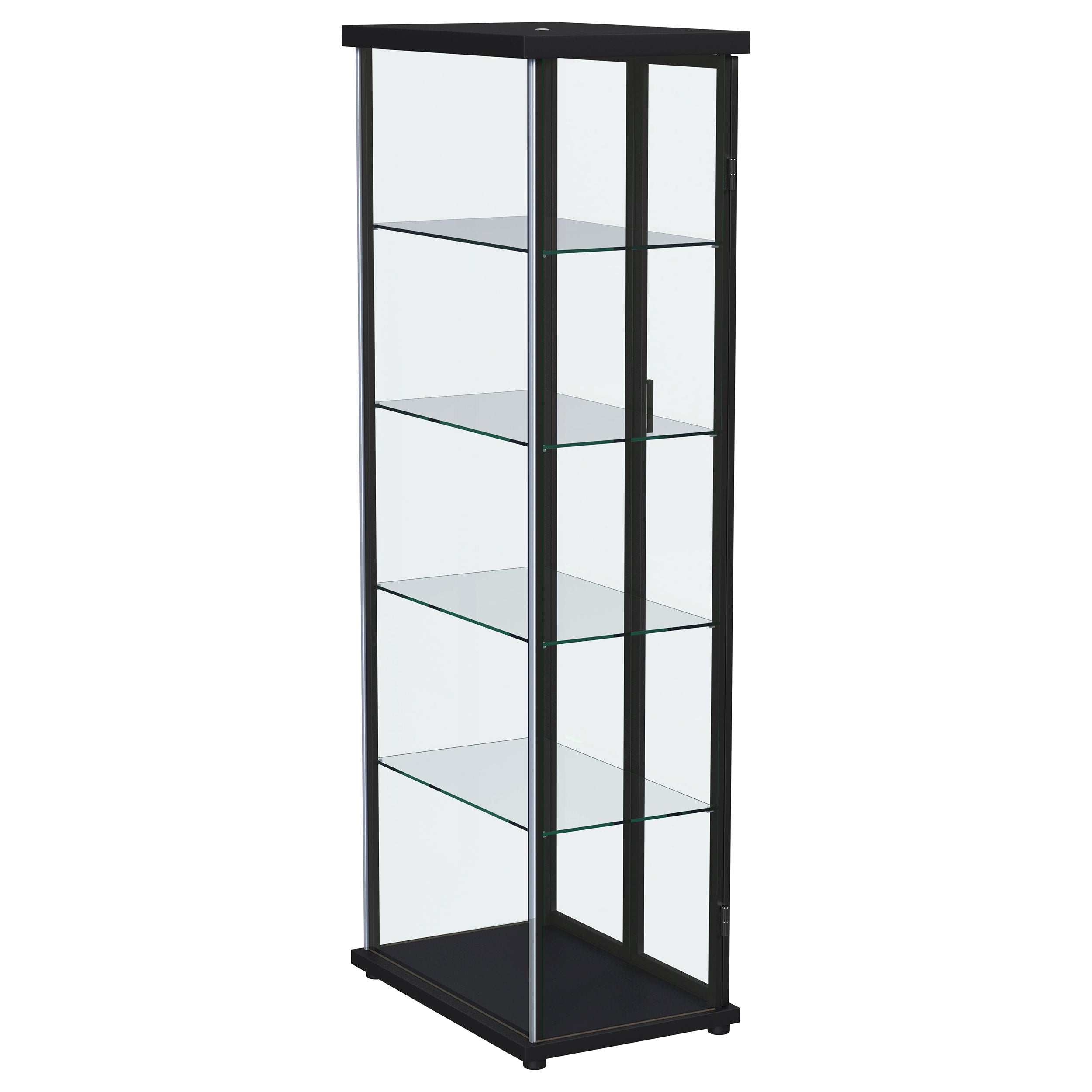 Aero Curio Cabinet with LED Lighting - Ideal Furniture (Fresno,CA)