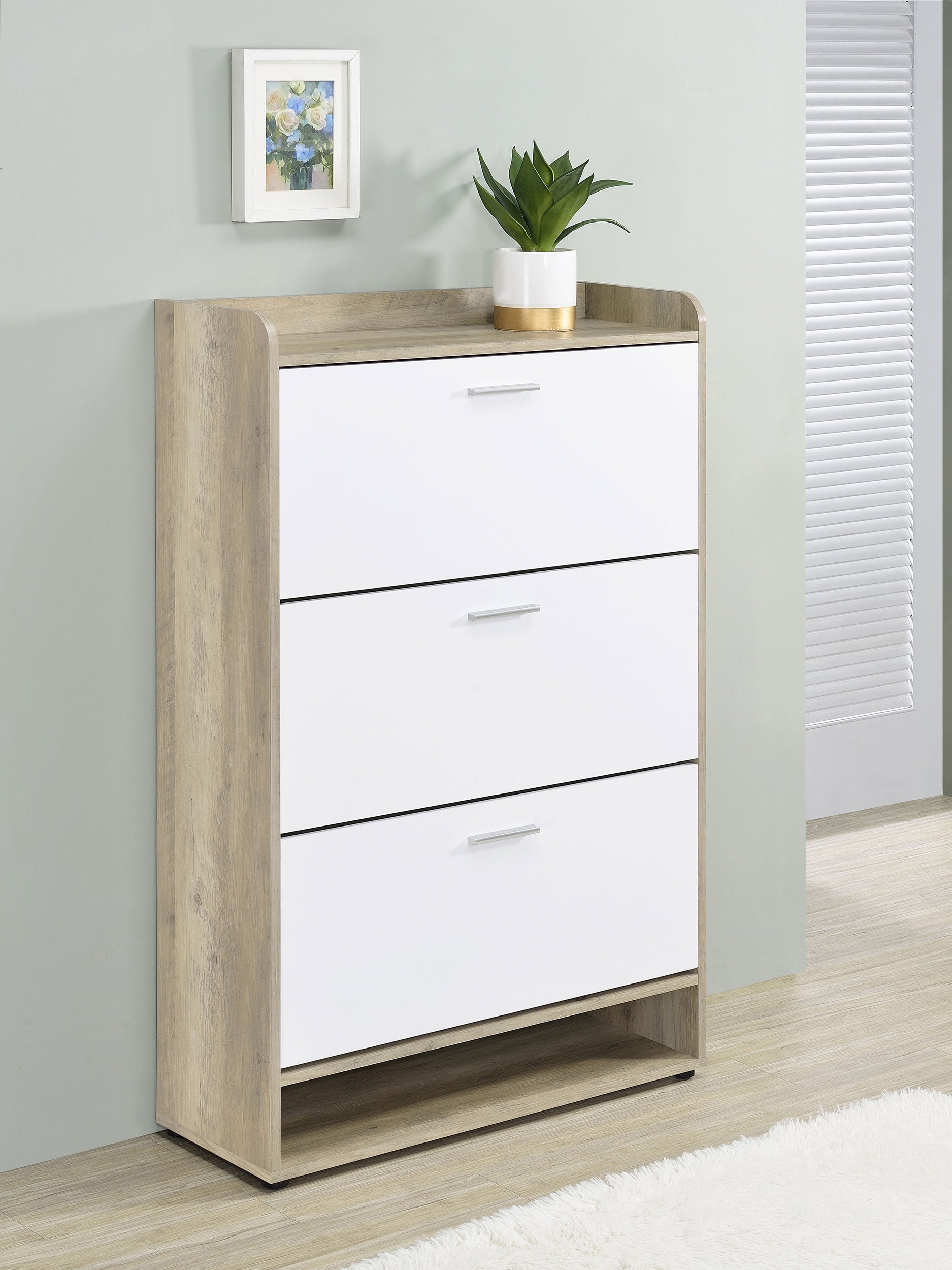 Denia Shoe Cabinet - Ideal Furniture (Fresno,CA)
