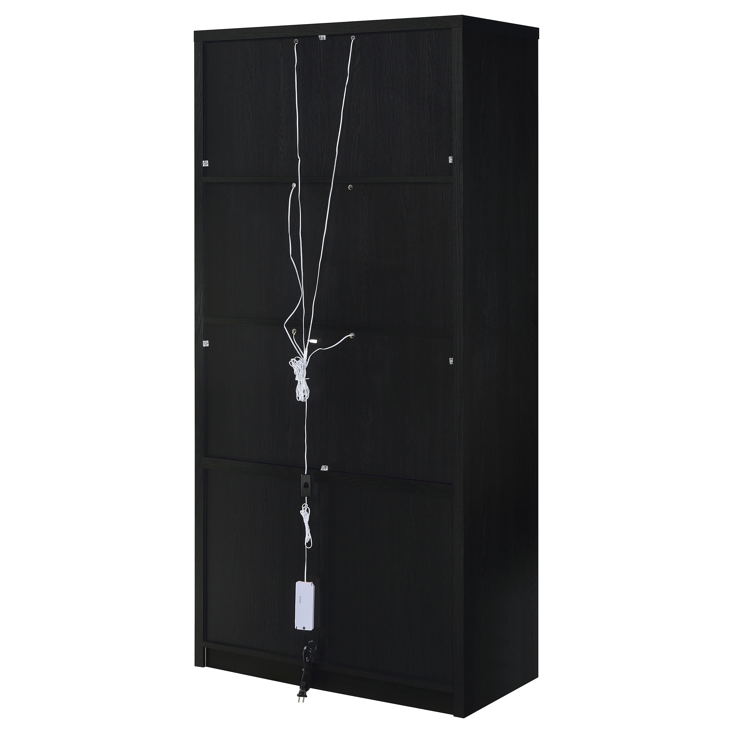 Riva Tall Display Cabinet with LED Lighting - Ideal Furniture (Fresno,CA)