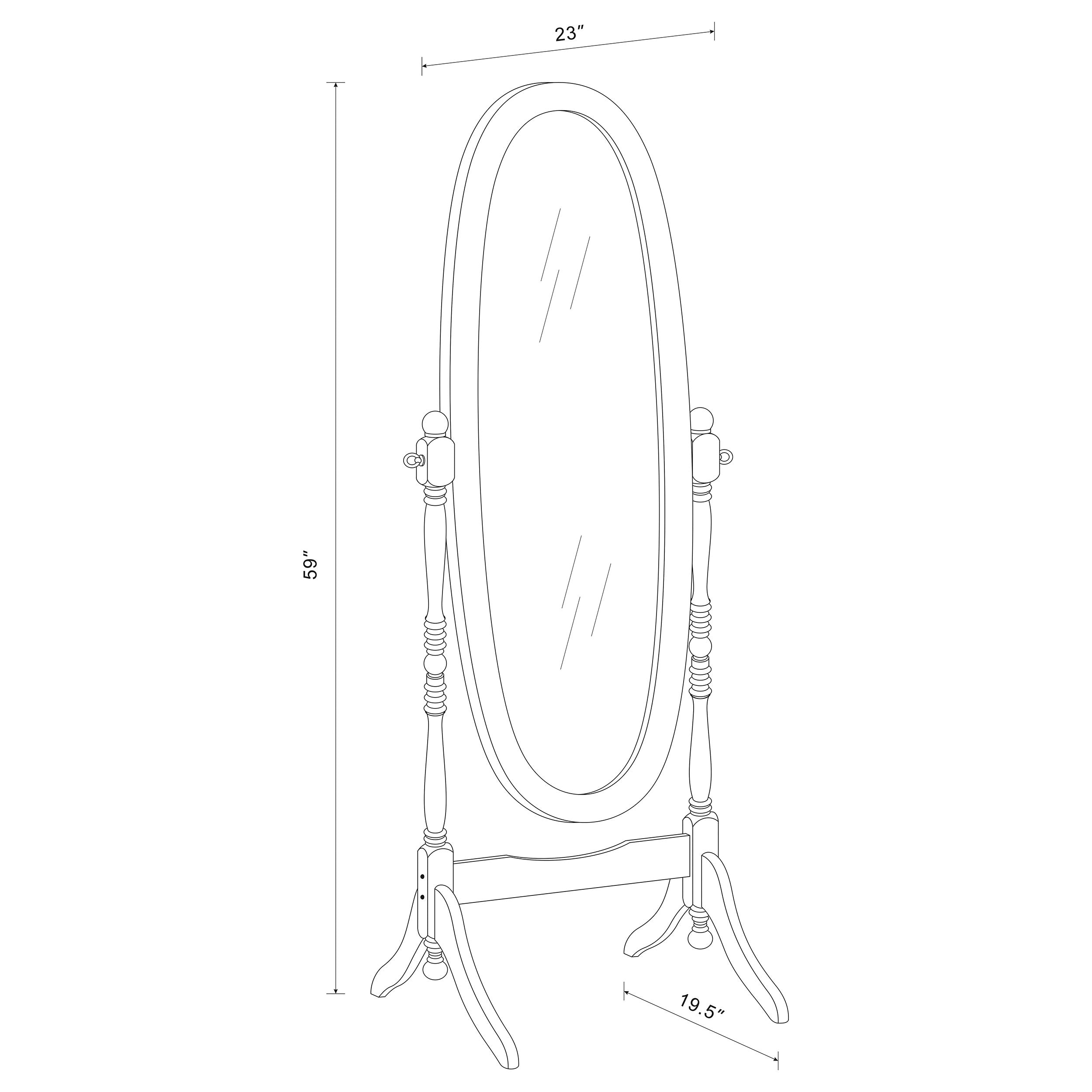 Foyet Cheval Mirror - Ideal Furniture (Fresno,CA)