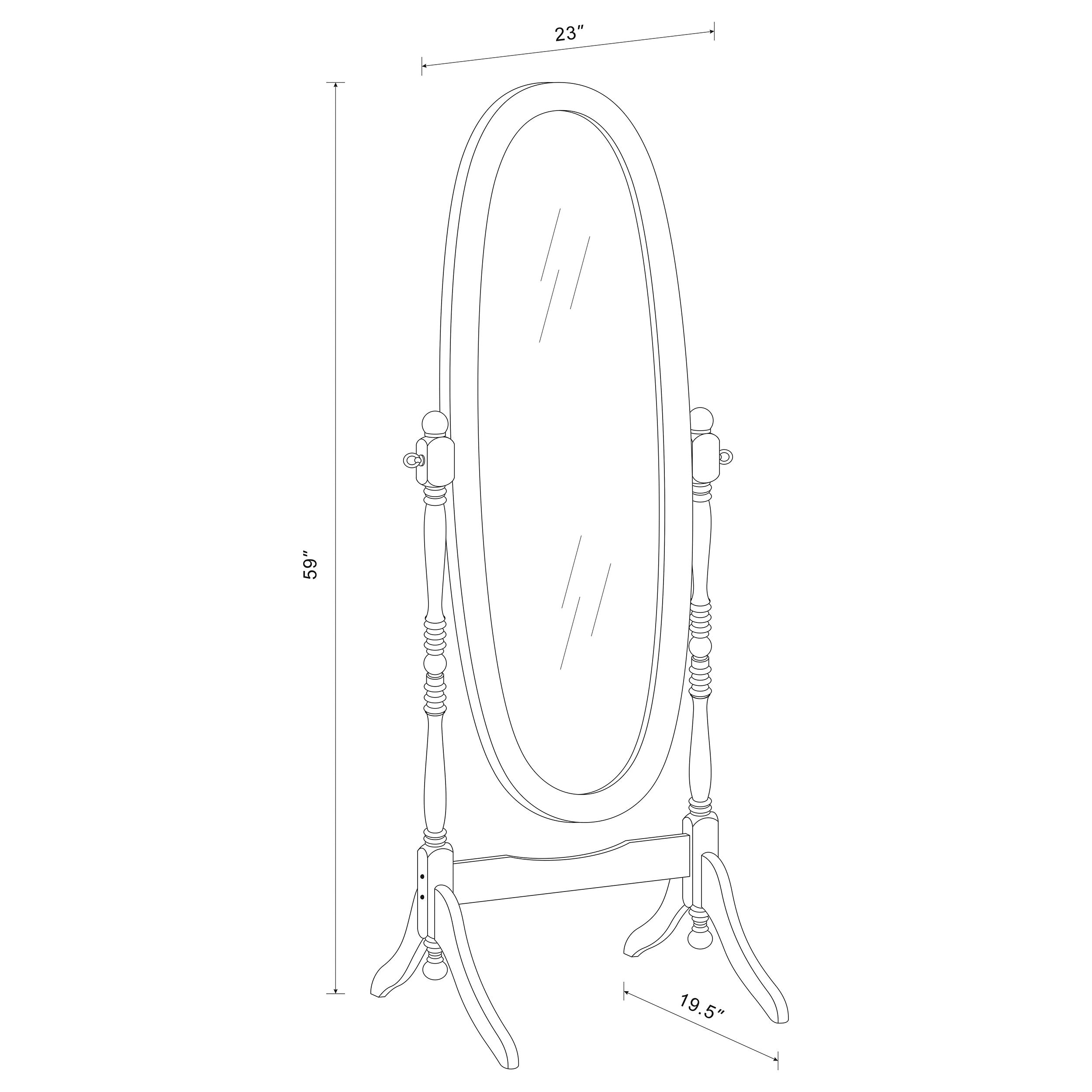Foyet Cheval Mirror - Ideal Furniture (Fresno,CA)