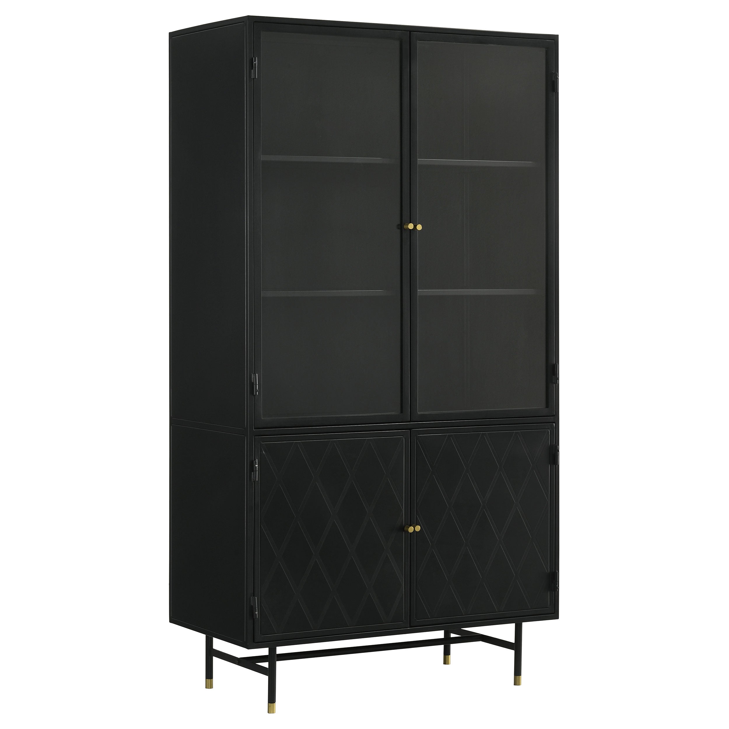Santiago Tall Display Cabinet - Ideal Furniture (Fresno,CA)