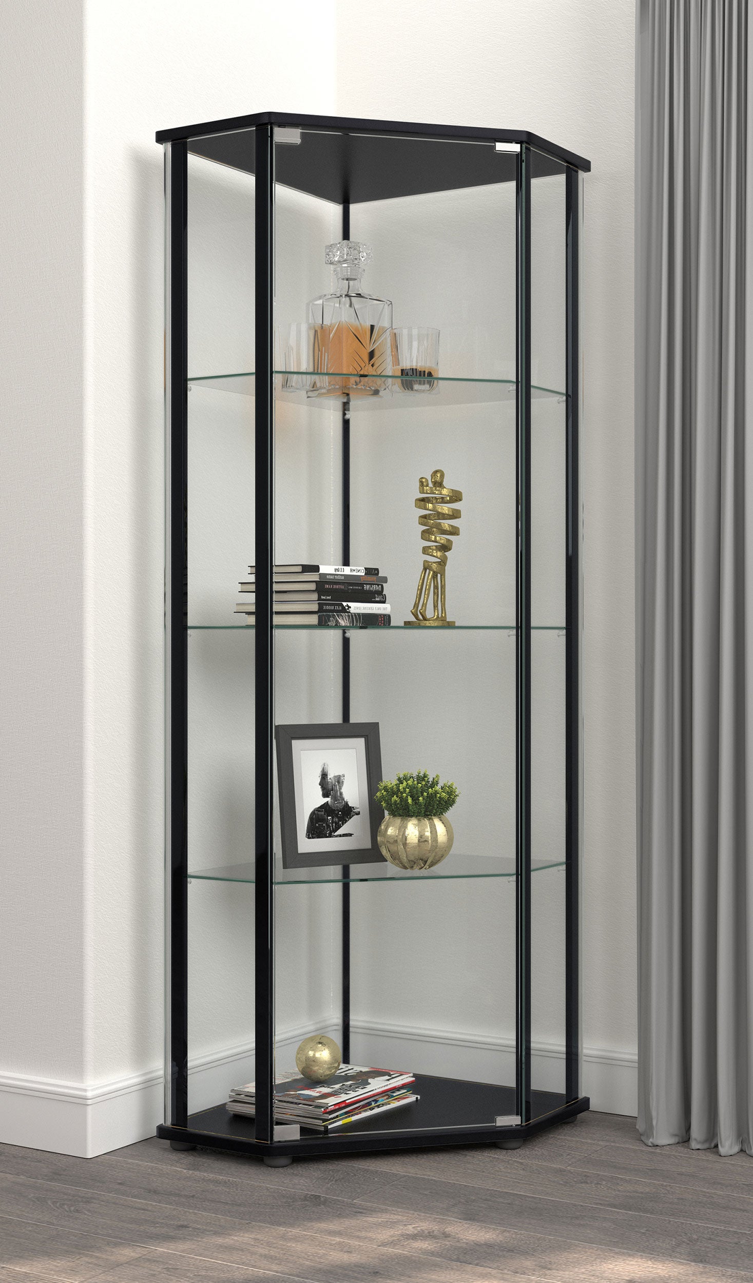 Zenobia Curio Cabinet - Ideal Furniture (Fresno,CA)
