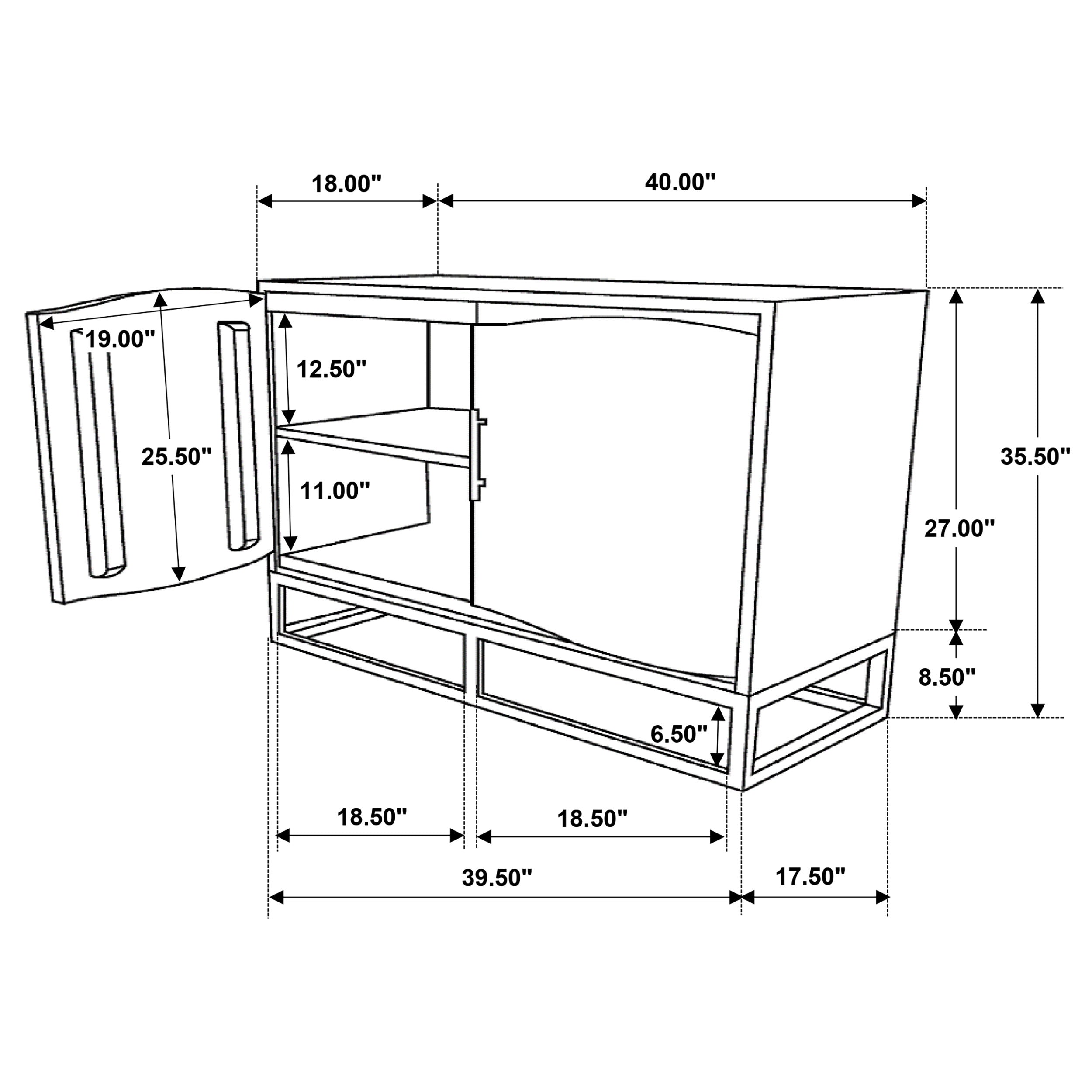 Zara Accent Cabinet - Ideal Furniture (Fresno,CA)