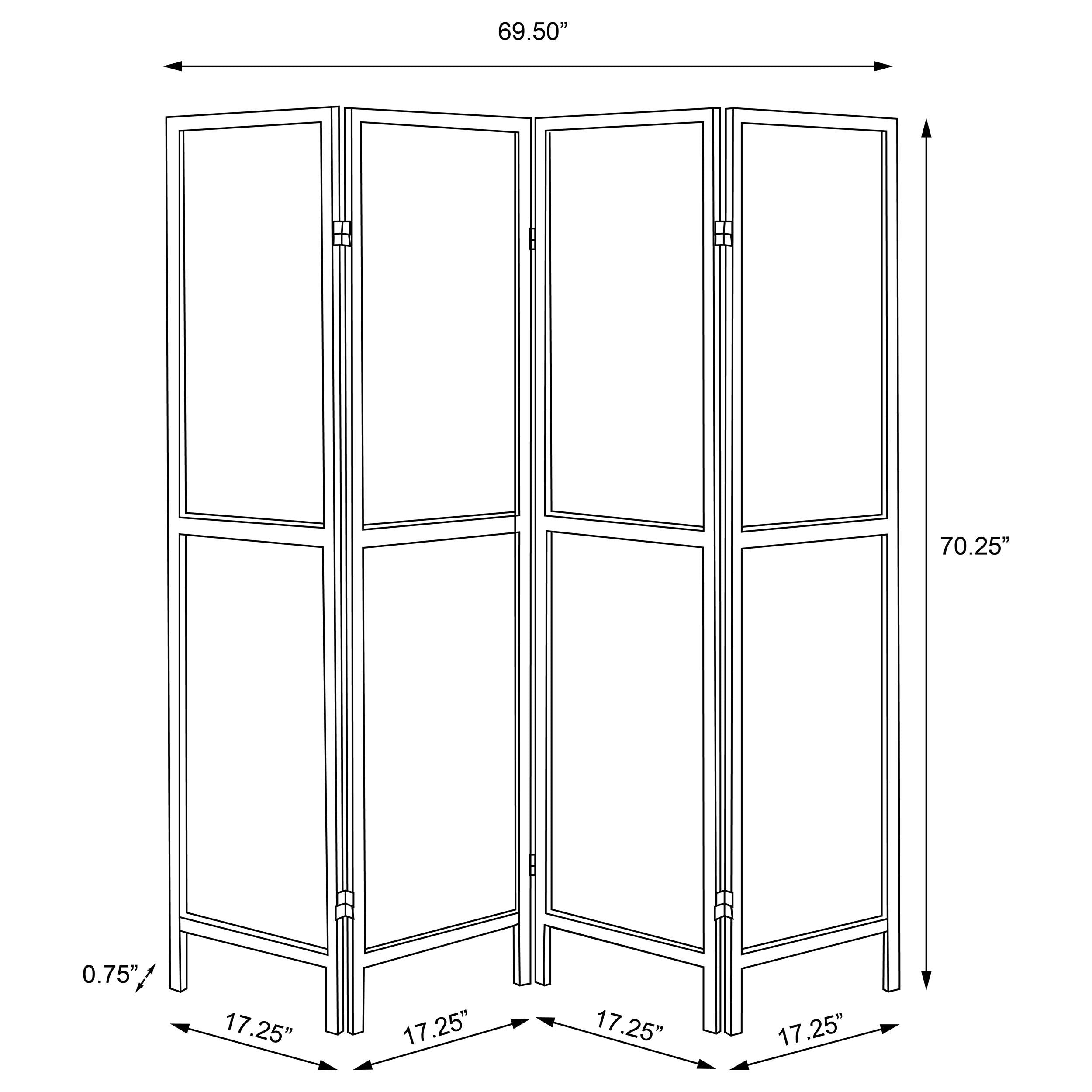 Deepika Four-Panel Room Divider - Ideal Furniture (Fresno,CA)