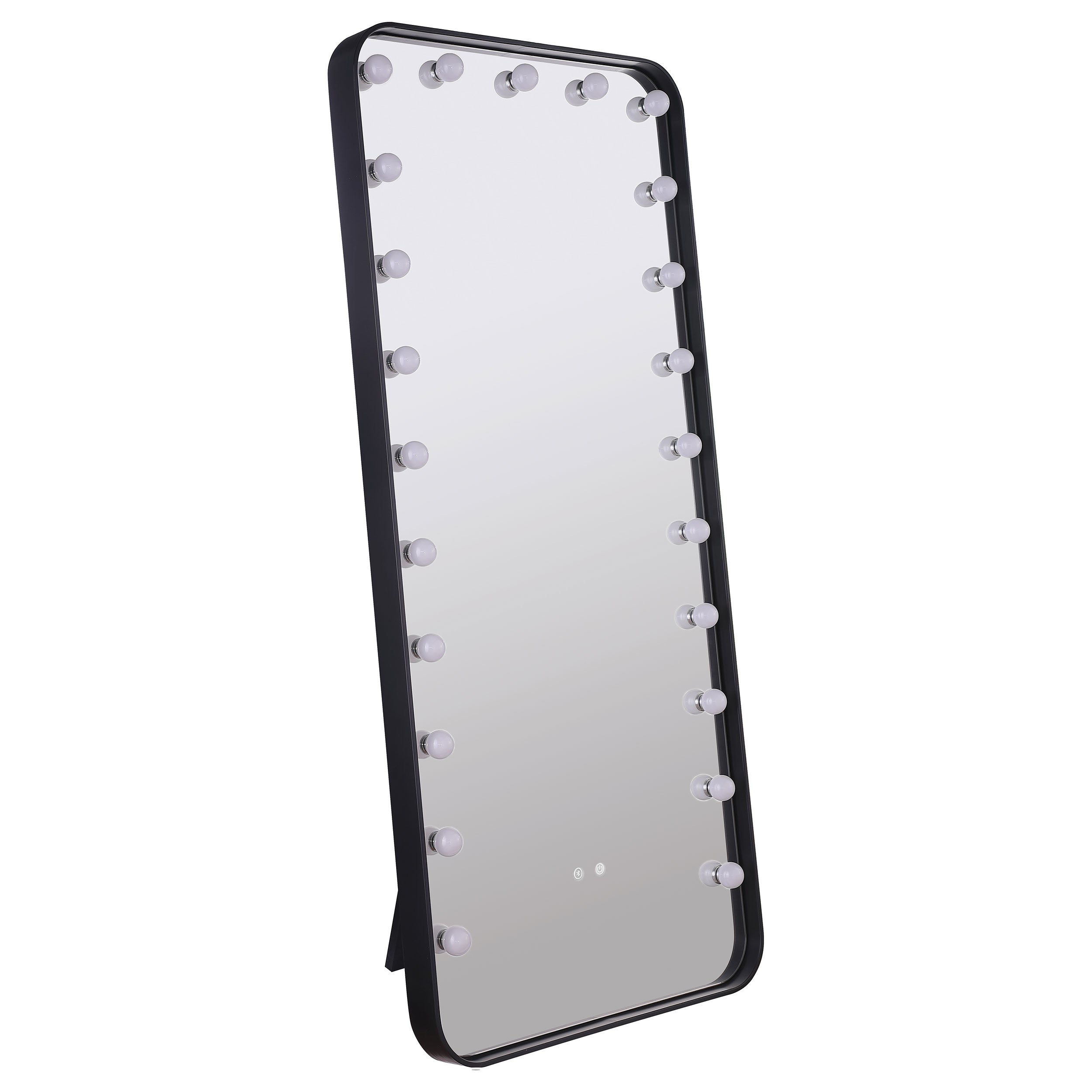 Canton Standing Mirror with LED Lighting and Bluetooth Speaker - Ideal Furniture (Fresno,CA)