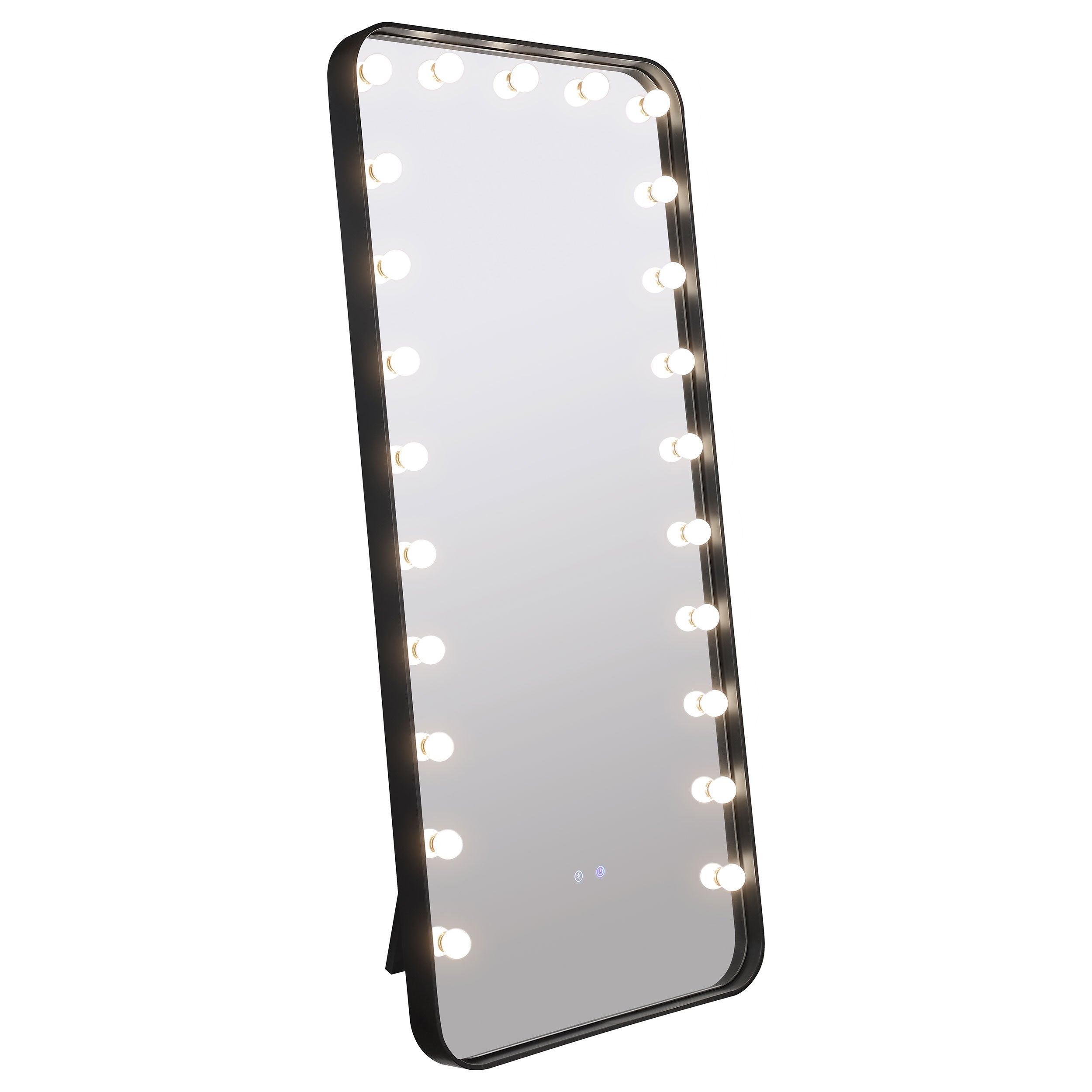 Canton Standing Mirror with LED Lighting and Bluetooth Speaker - Ideal Furniture (Fresno,CA)