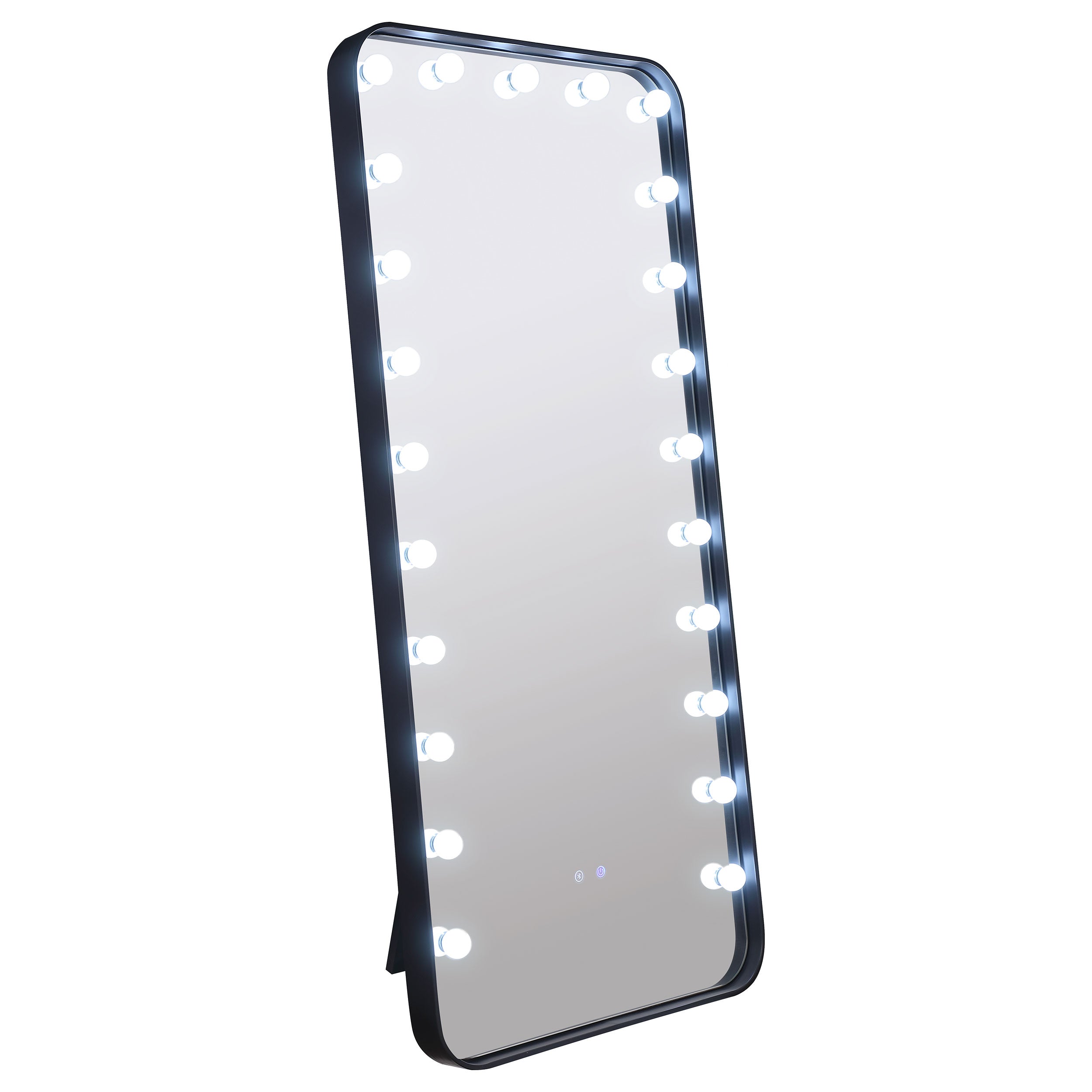 Canton Standing Mirror with LED Lighting and Bluetooth Speaker - Ideal Furniture (Fresno,CA)