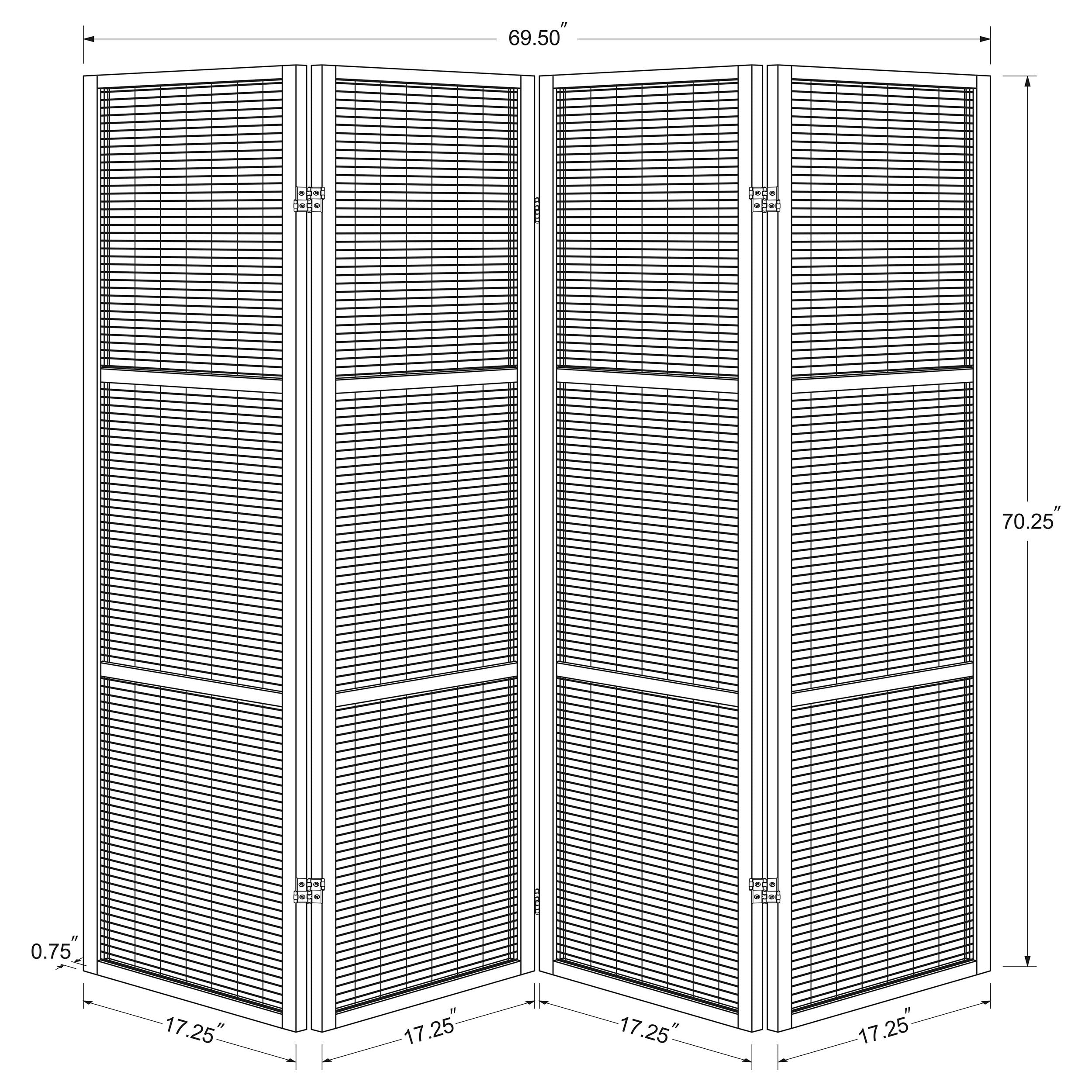 Browning Four-Panel Room Divider - Ideal Furniture (Fresno,CA)