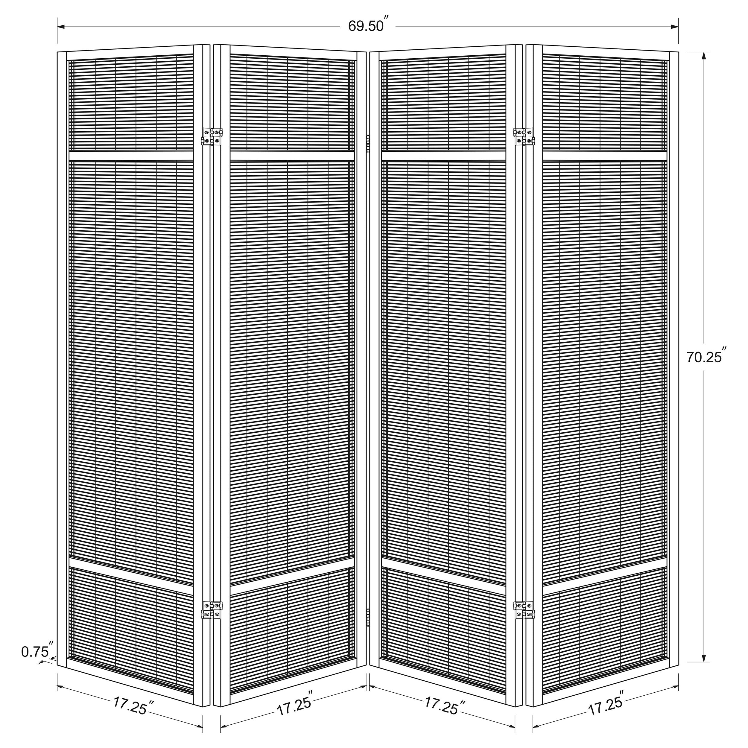 Pearce Four-Panel Room Divider - Ideal Furniture (Fresno,CA)