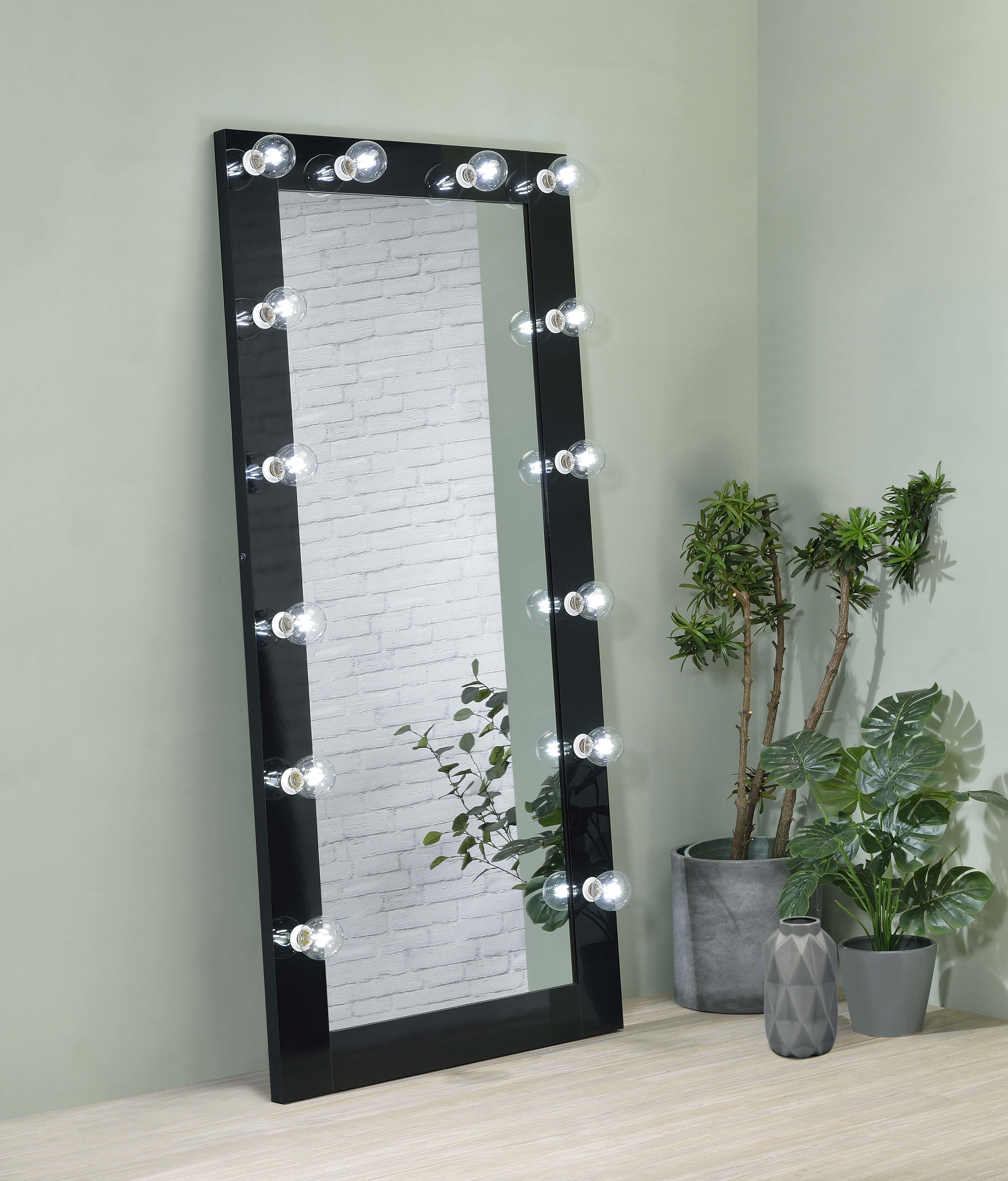 Zayan Floor Mirror with LED Lighting - Ideal Furniture (Fresno,CA)