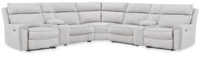 Social Pointe Reclining Sectional with Storage Consoles - Ideal Furniture (Fresno,CA)
