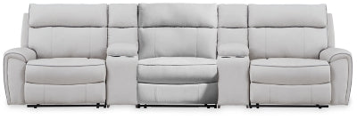 Social Pointe Reclining Sectional with Storage Consoles - Ideal Furniture (Fresno,CA)