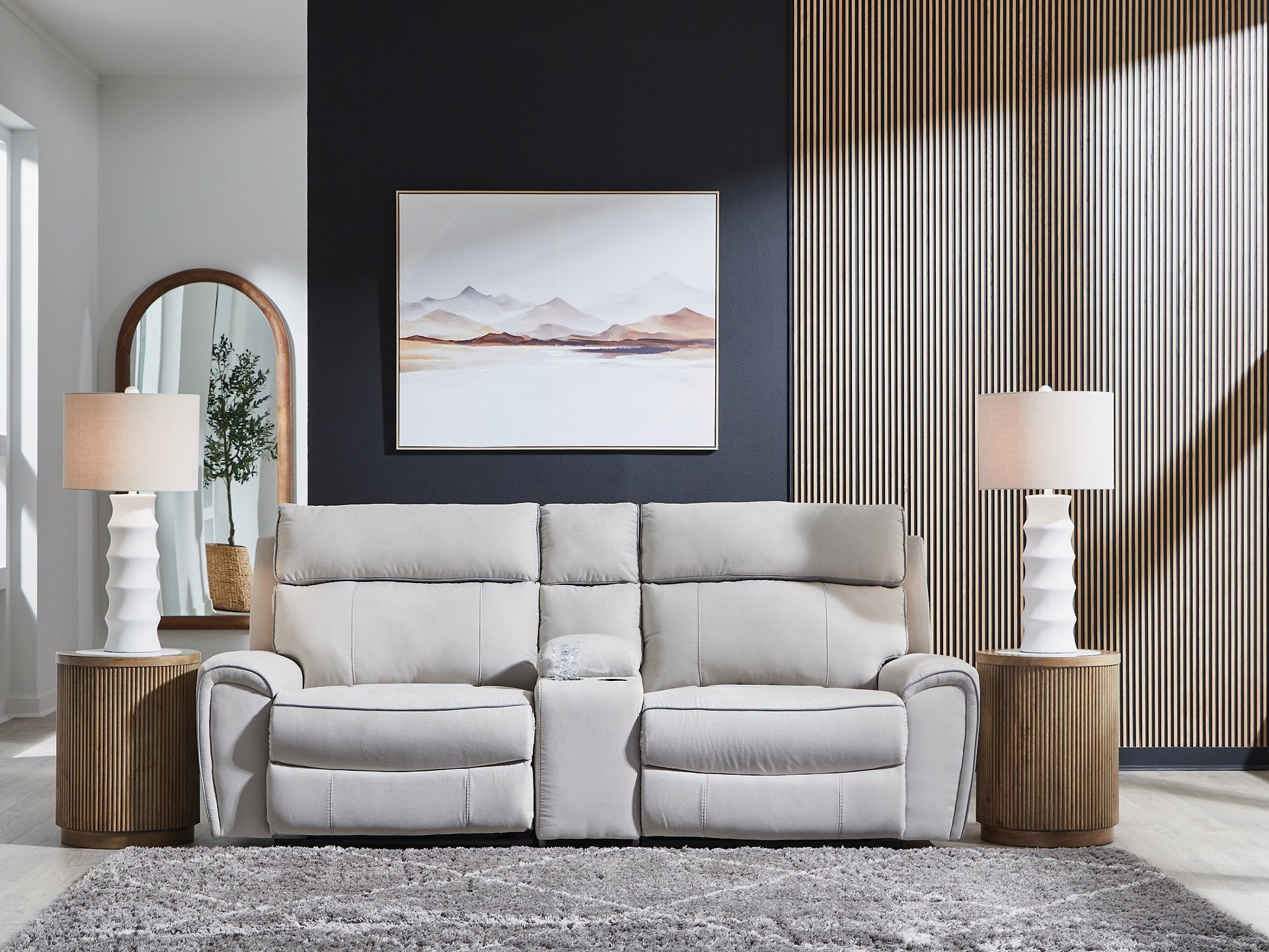Social Pointe Power Reclining Sectional - Ideal Furniture (Fresno,CA)